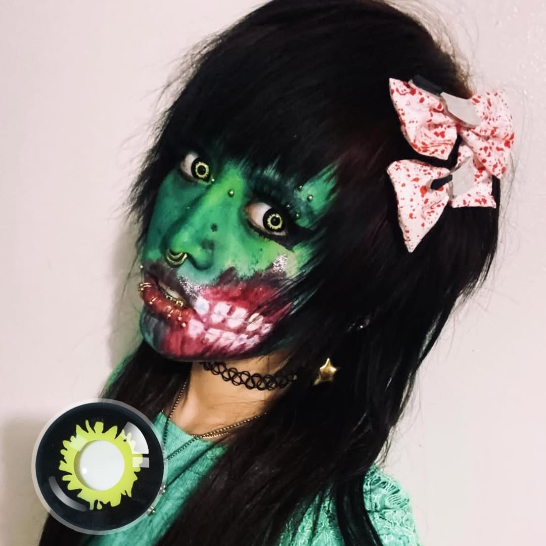 Carson's Zombie Green (Halloween) Contact Lenses