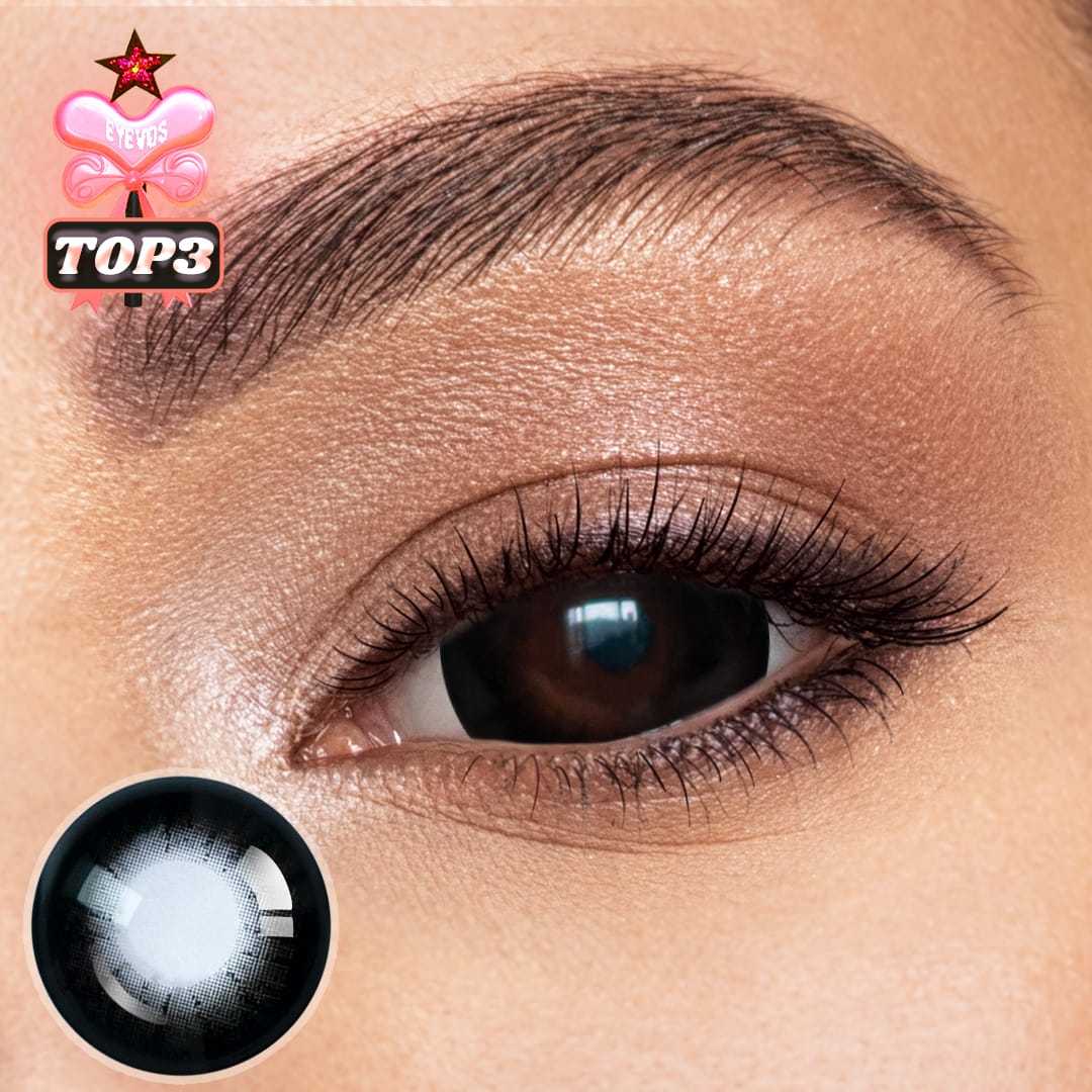 Black Doll Eye Mini Sclera Contact Lenses (16MM)