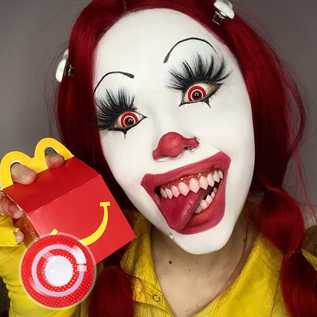 Goth Dizzy Red Contact Lenses