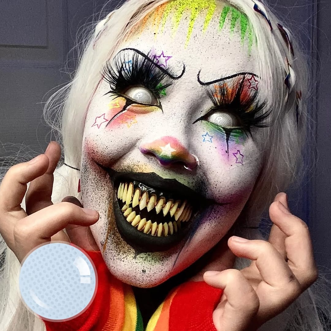 Luciateursoul's Gridding White (Halloween) Contact Lenses