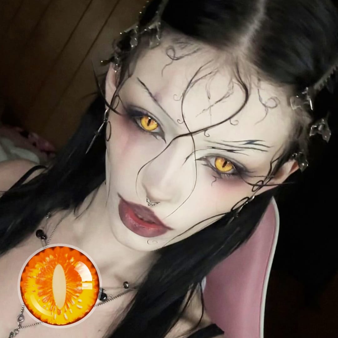 Amglamm's Yellow Dragon Contact Lenses