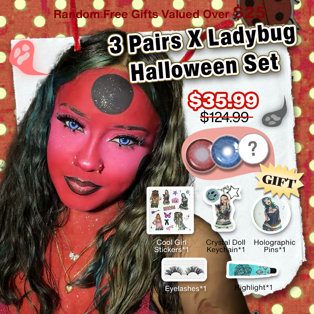 3 Pairs X Ladybug Halloween Set (Customized✨)