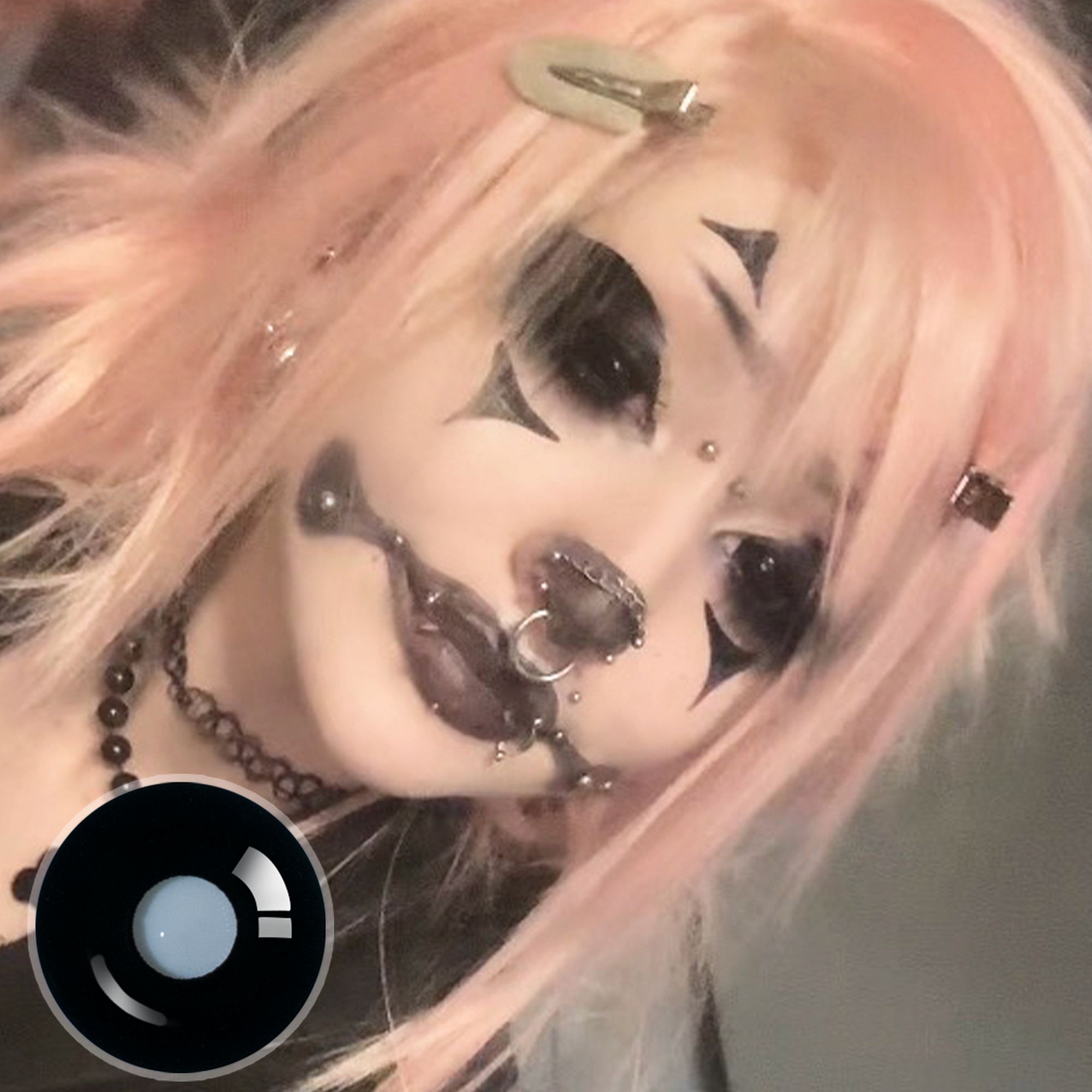 i_l0ve_my_cat3 X Sullen Doll Eye (Halloween) | Enlarge | Black | 17mm | 1 Year
