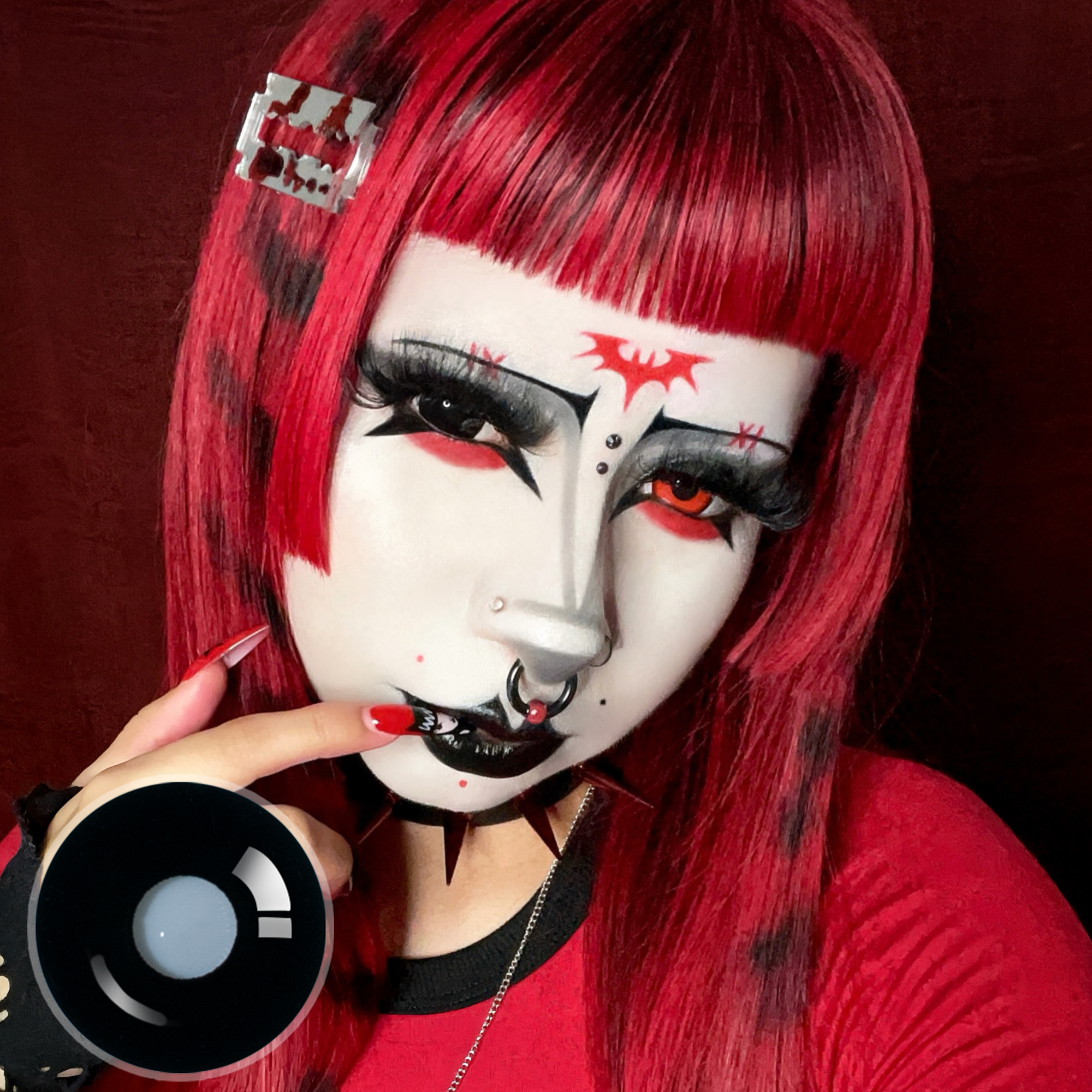 necrocub X Sullen Doll Eye (Halloween) | Enlarge | Black | 17mm | 1 Year