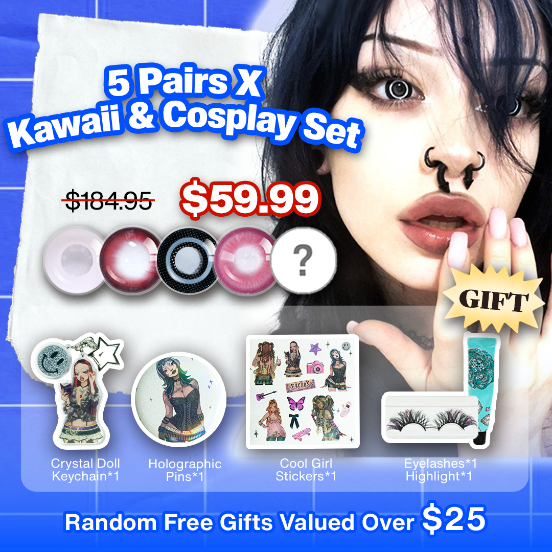 5 Pairs X Kawaii & Cosplay Set (Customized✨) 