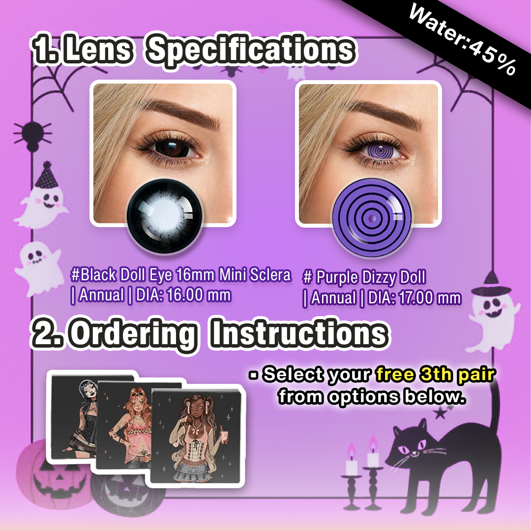  3 Pairs X Clowncore Dolly Eye Set | Enlarge (Customized✨)