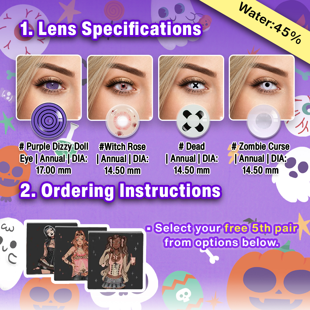 5 Pairs X Scary Clown Halloween Set | 17mm (Customized✨)