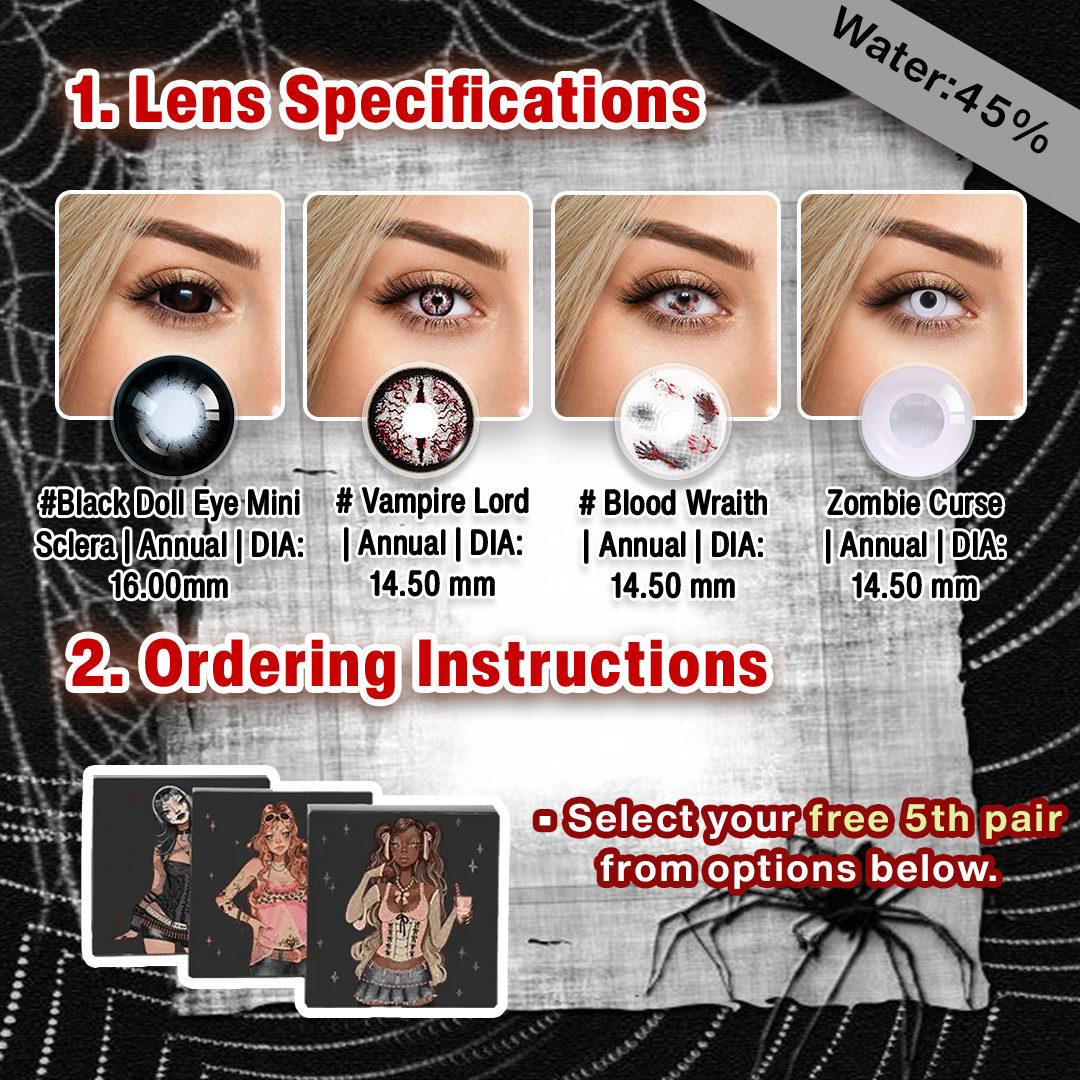 5 Pairs X Vintage Creepy Clown Halloween Set | Enlarge (Customized✨)