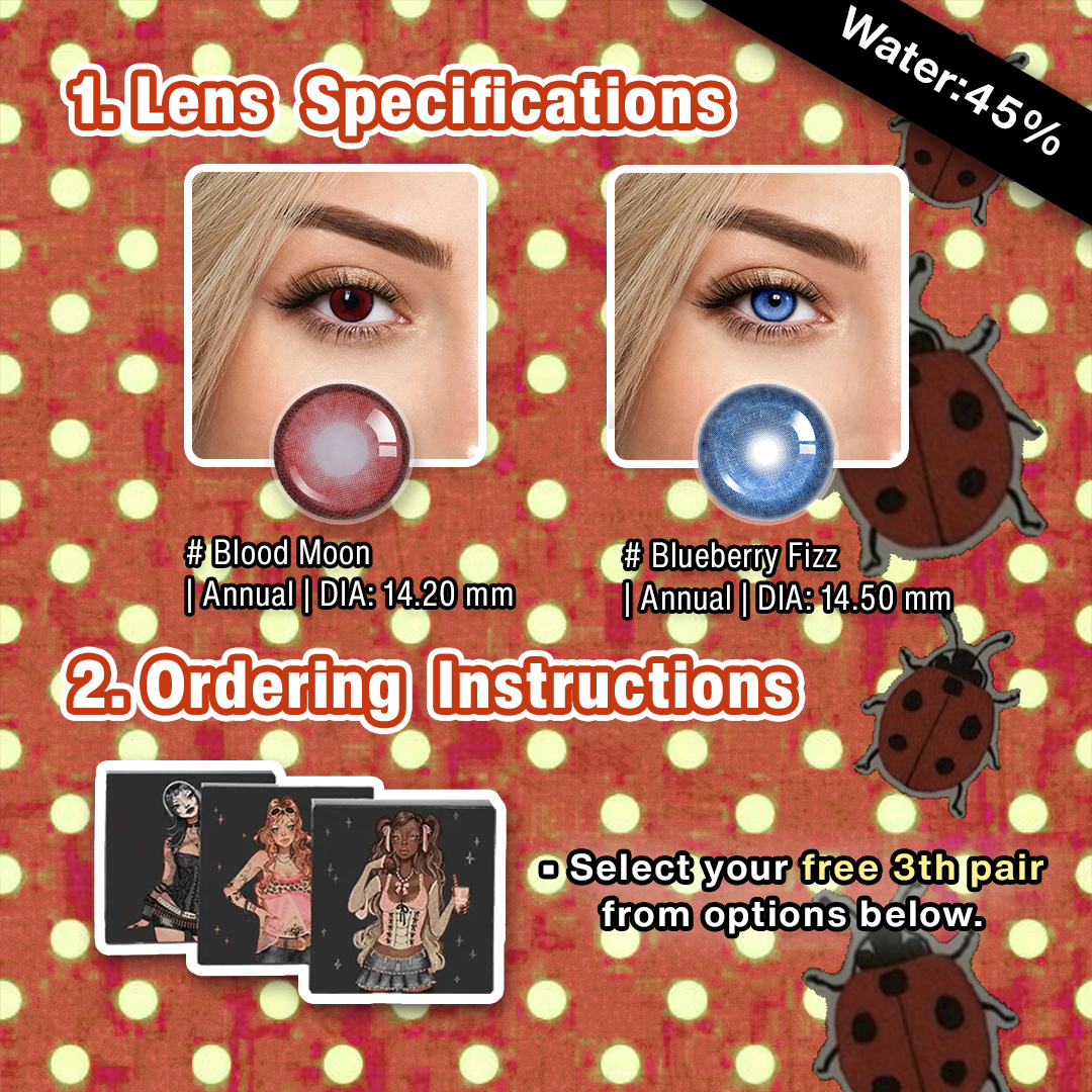 3 Pairs X Ladybug Halloween Set (Customized✨)