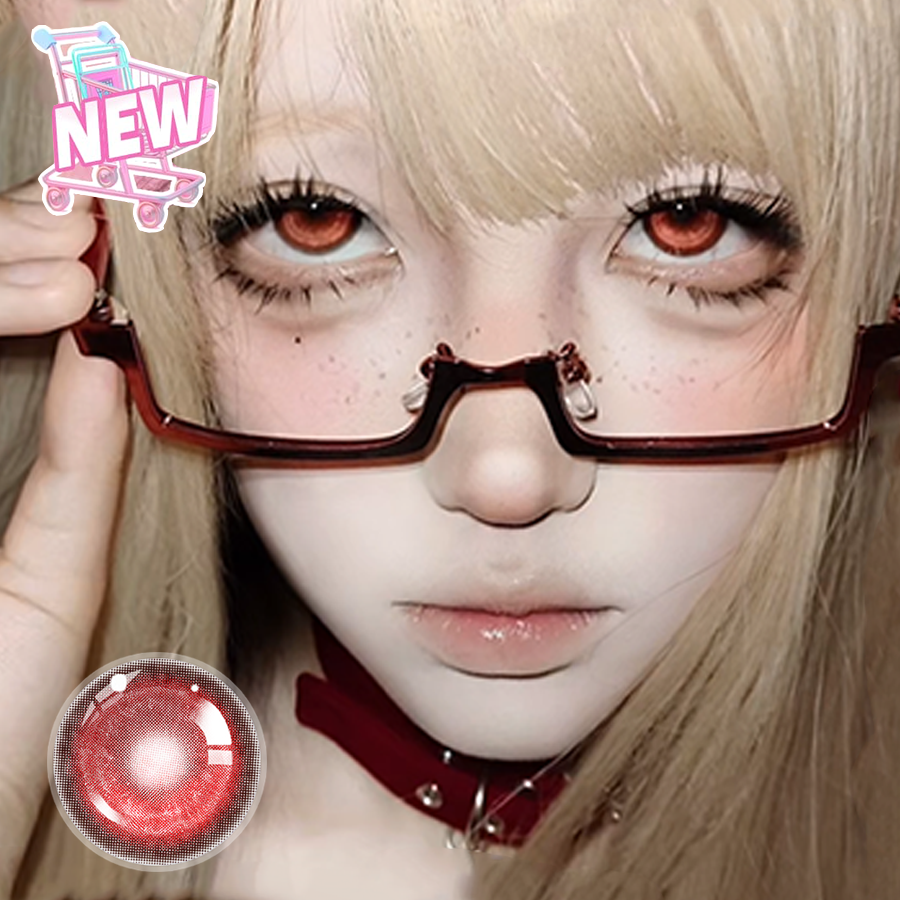 Raspberry Fizz Blue Contact Lenses