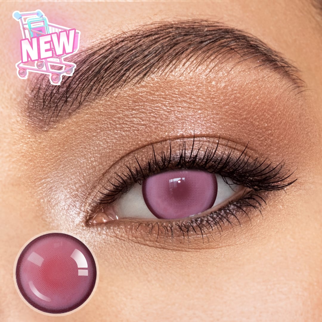 Pink Mist Blind Contact Lenses