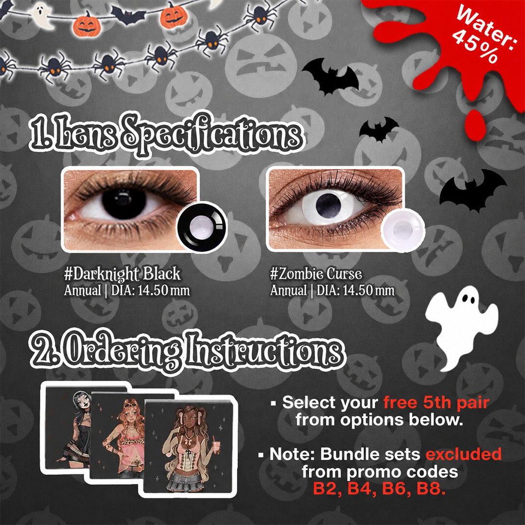 3 Pairs X Gothic Doll Eye Set (Customized✨)