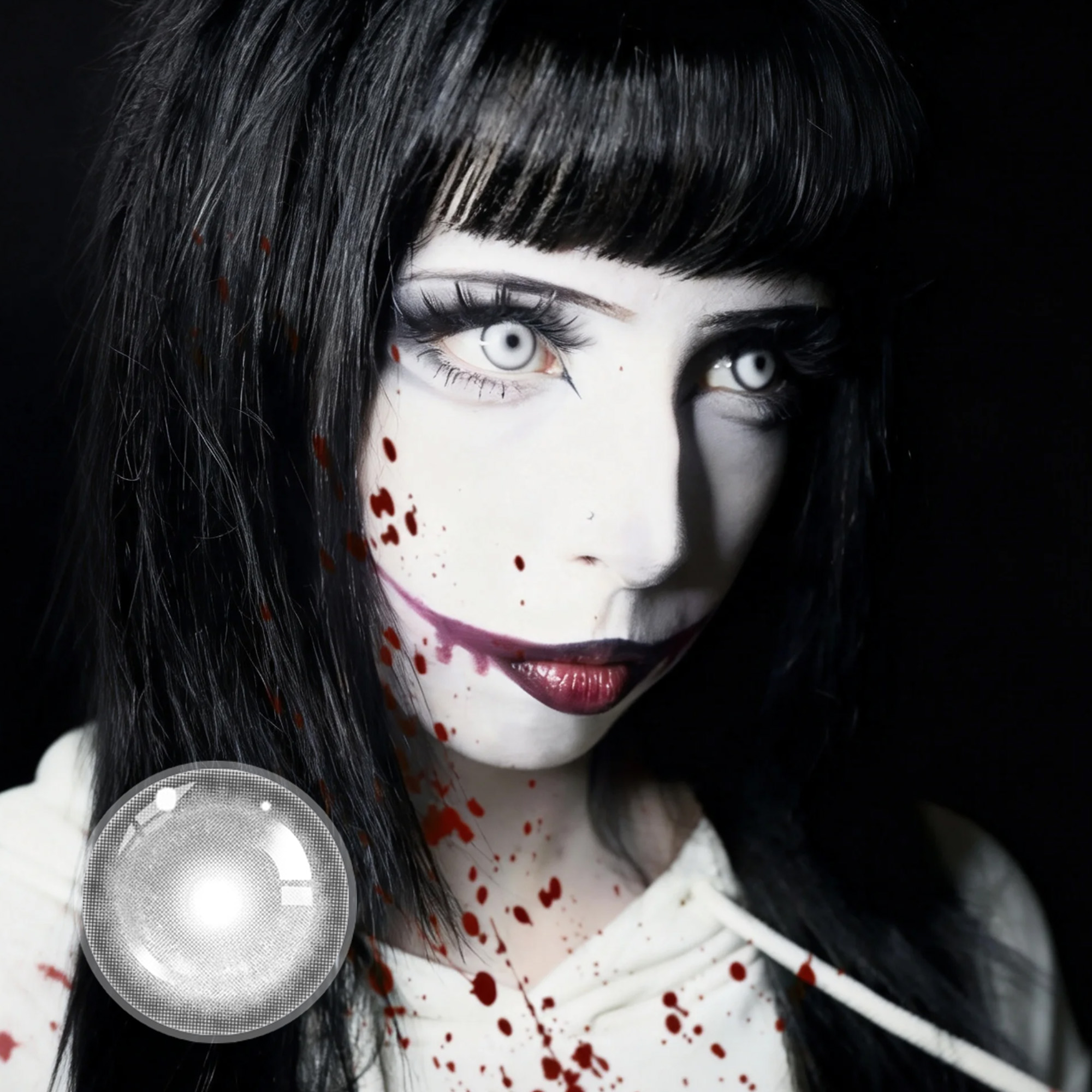 𝔅𝔢𝔩𝔩𝔢 X Coconut Ash Grey Contact Lenses