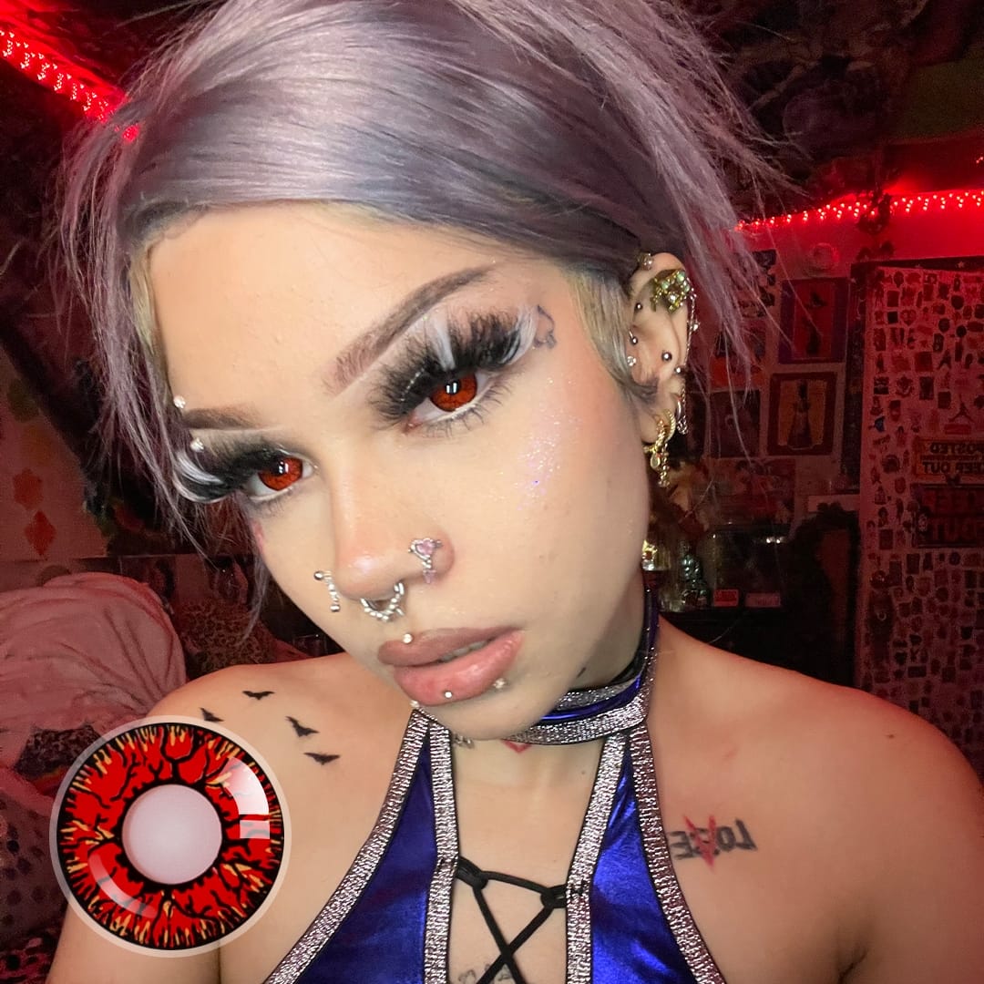 Dangerous Ruby Contact Lenses