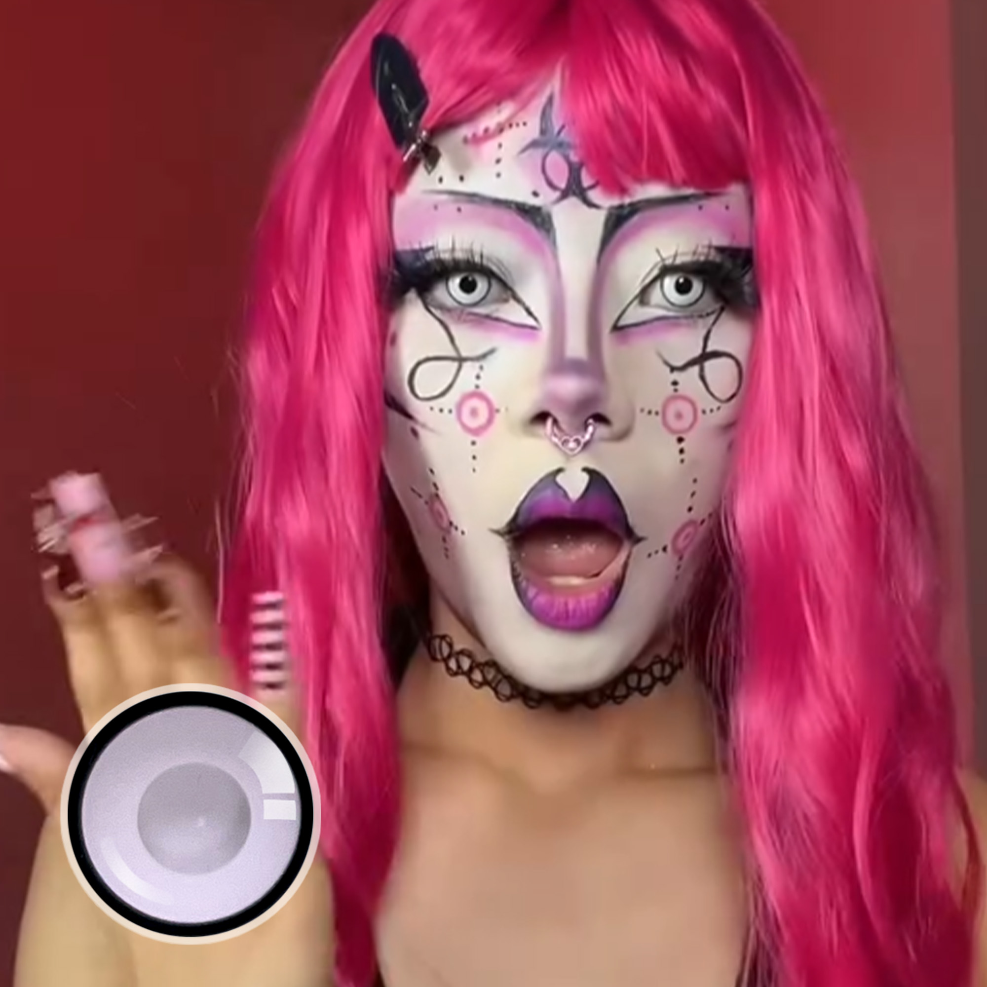 weirddoll.exe X Vampire White Contact Lenses