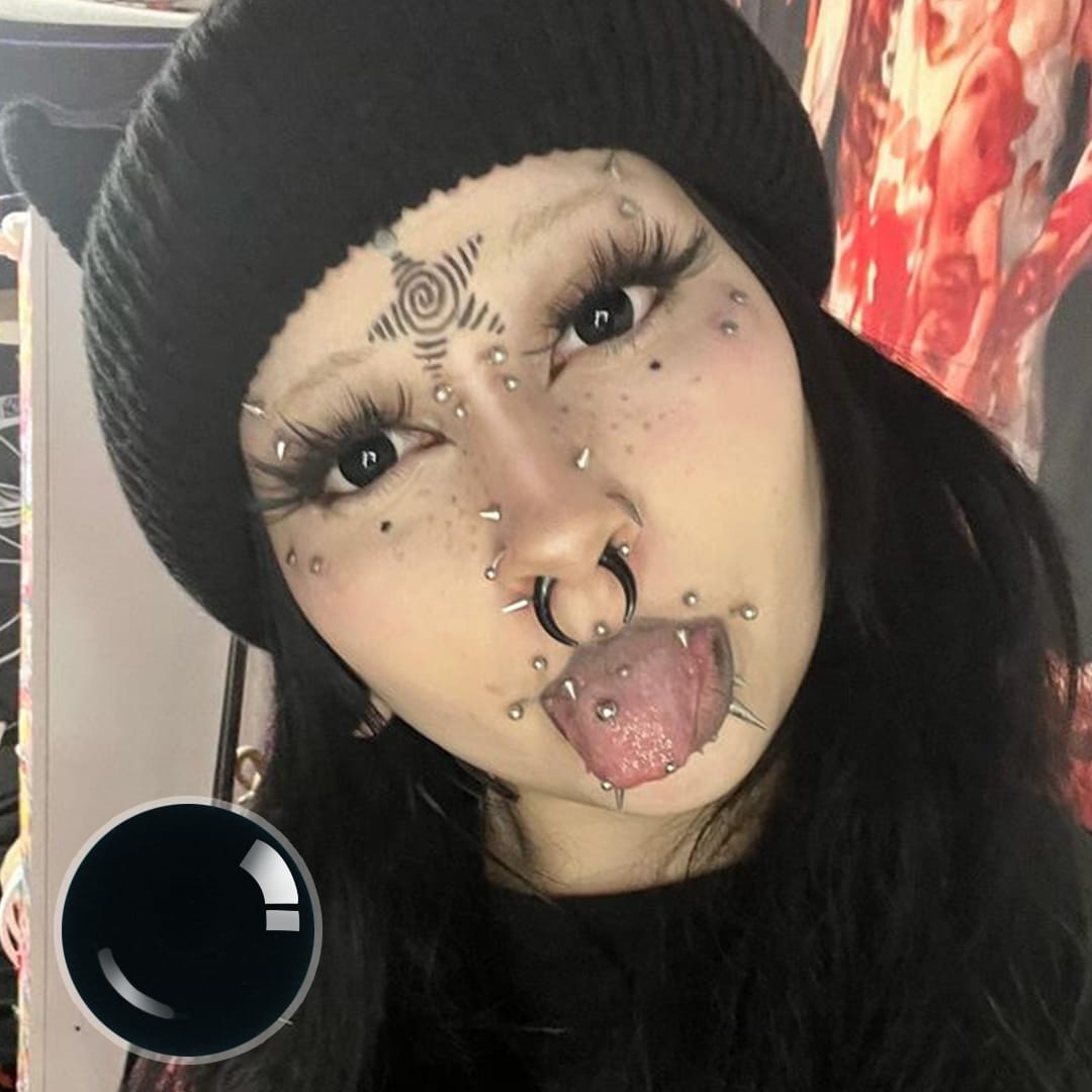 Blind Black Hole Contact Lenses