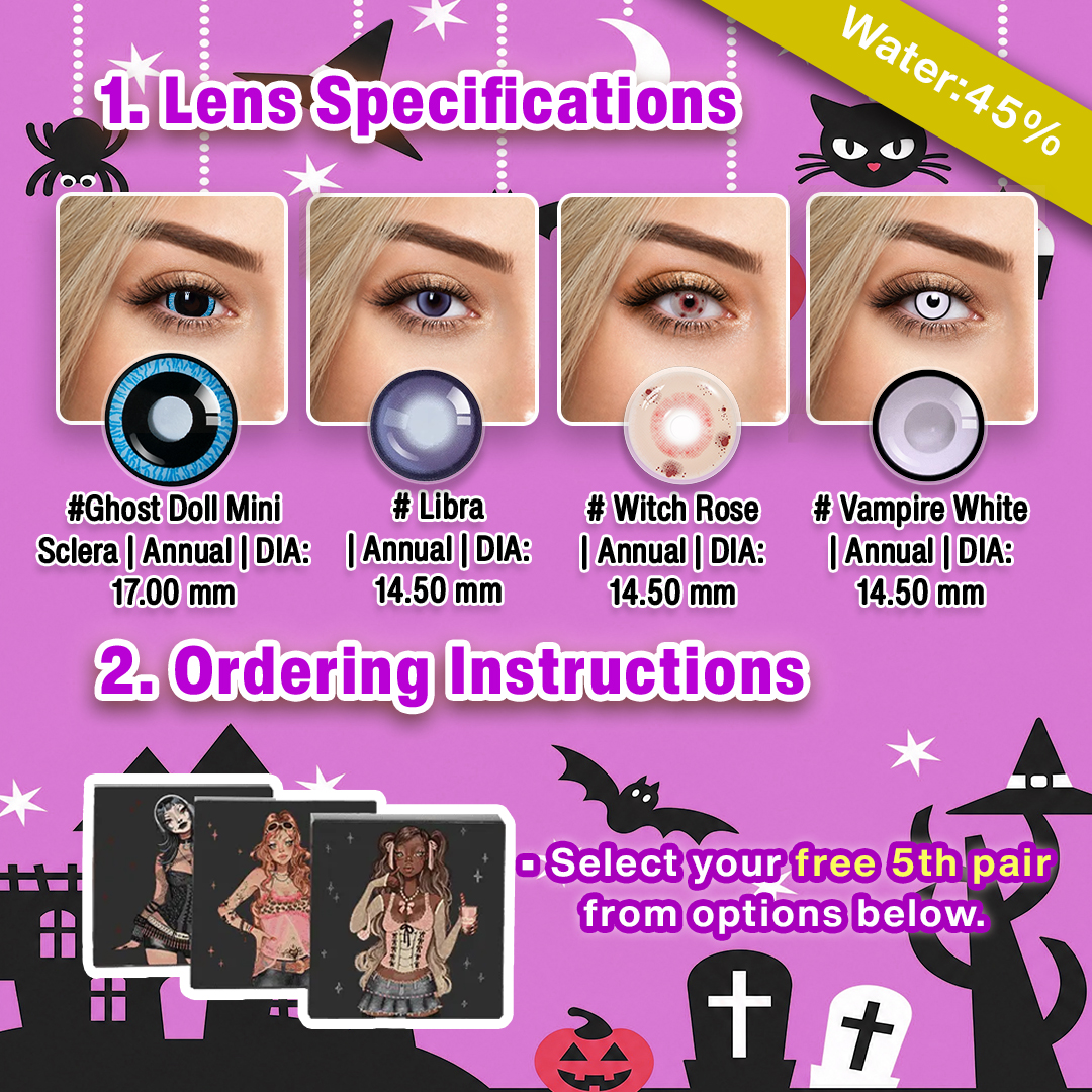5 Pairs X Sad Clown Halloween Set | 17mm (Customized✨)