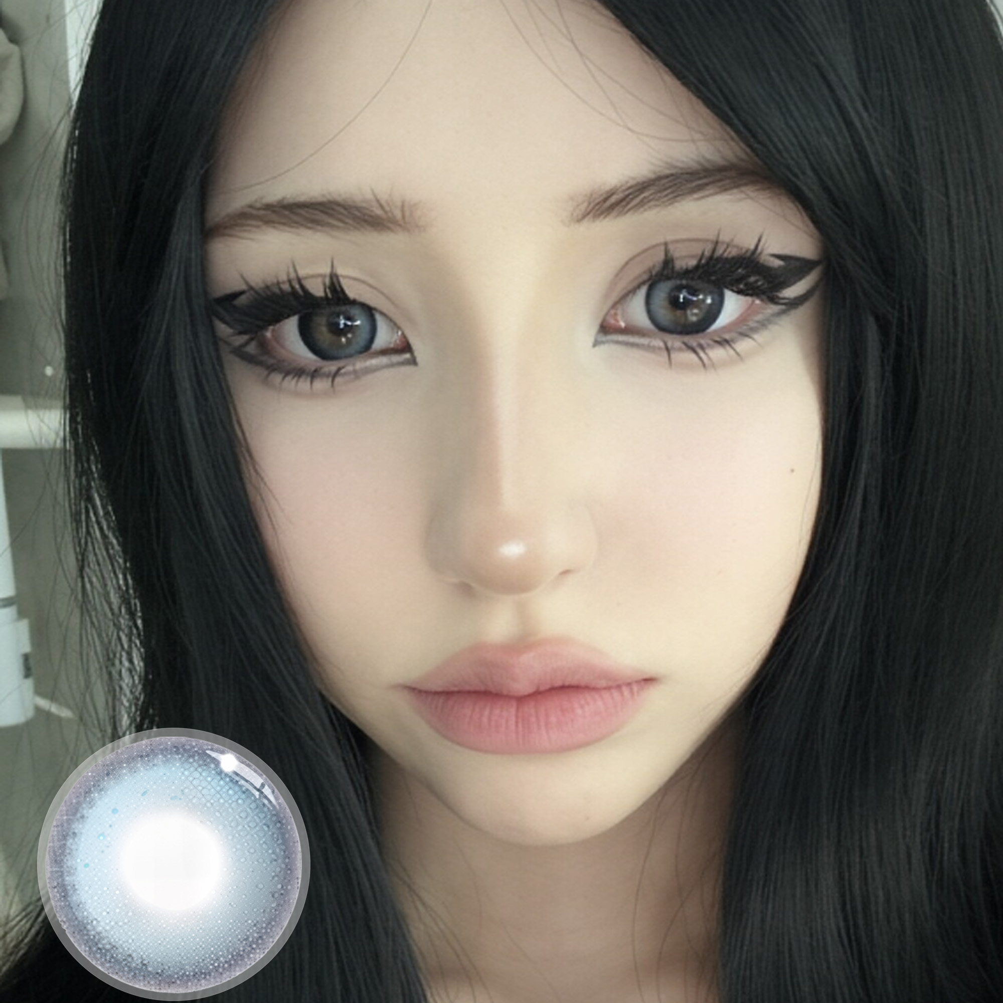 hackdolls X Airy Blue Contact Lenses