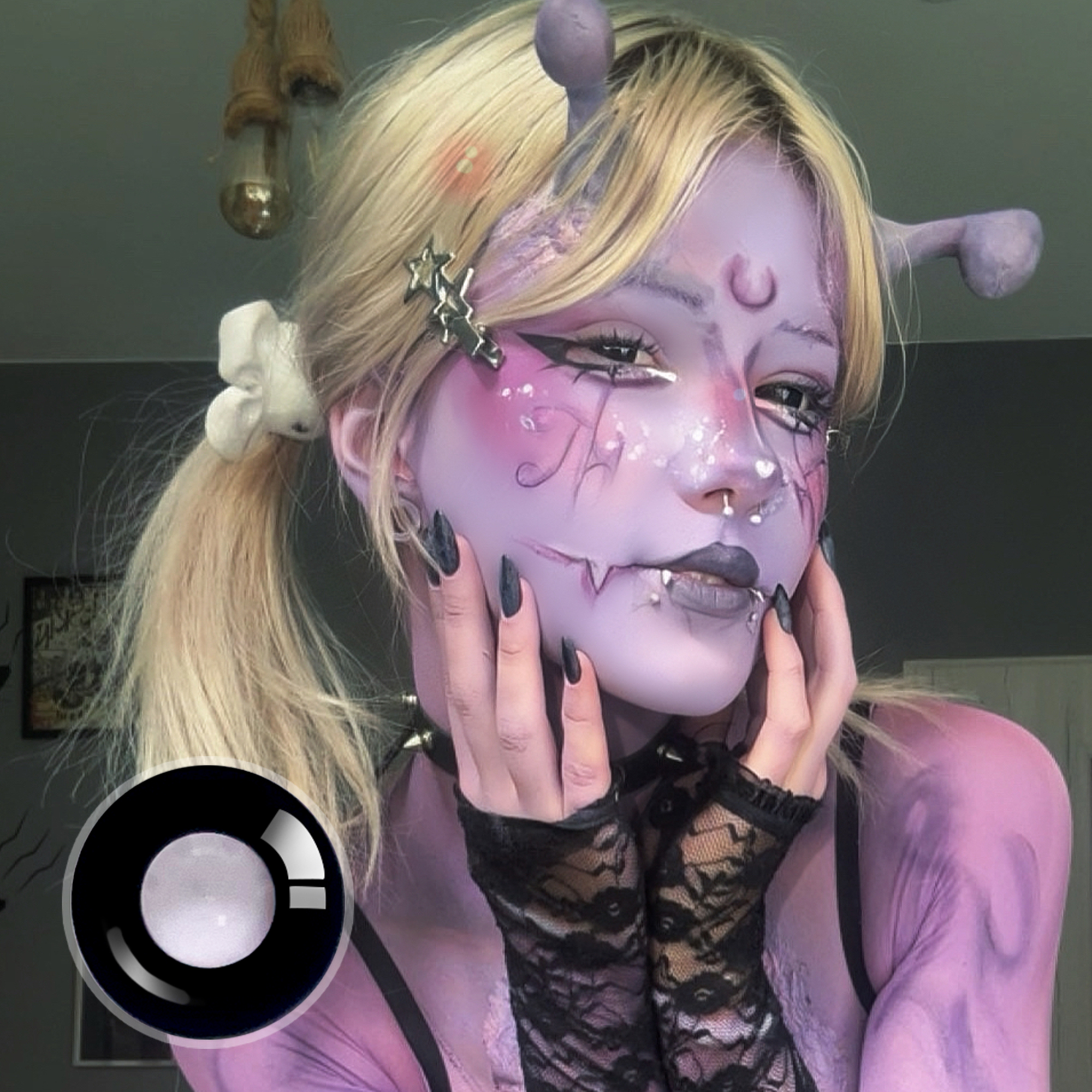 gothlomen X Dollie Darknight Black (Halloween) | Dolly | 14.5mm | 1 Year
