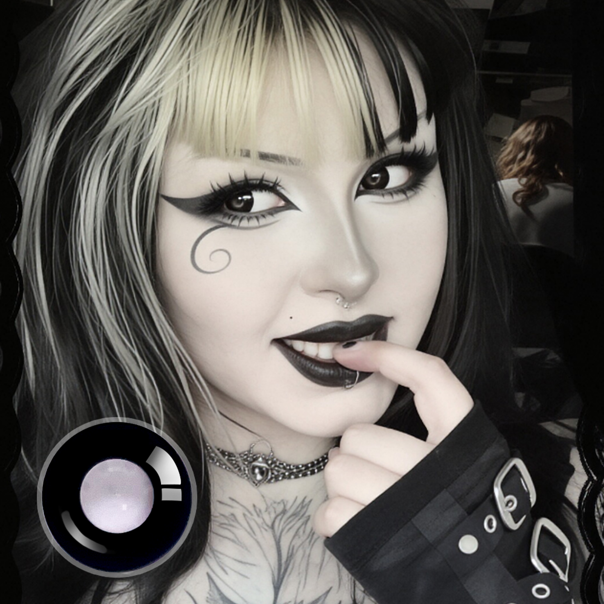 suesinparties X Dollie Darknight Black | Bigger Eye | Dolly |14mm | 1 Year