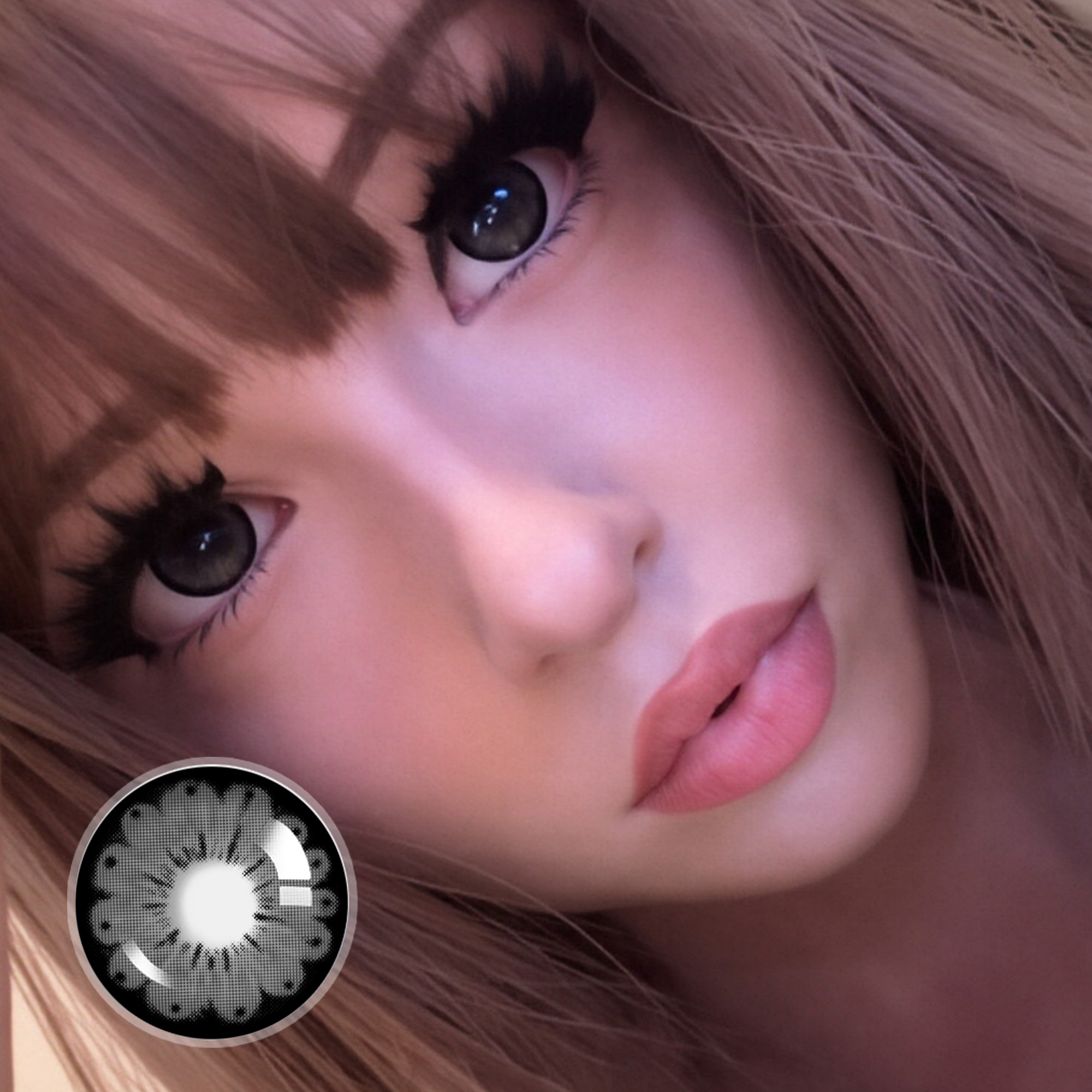 pupbsby X Wild Rose Contact Lenses
