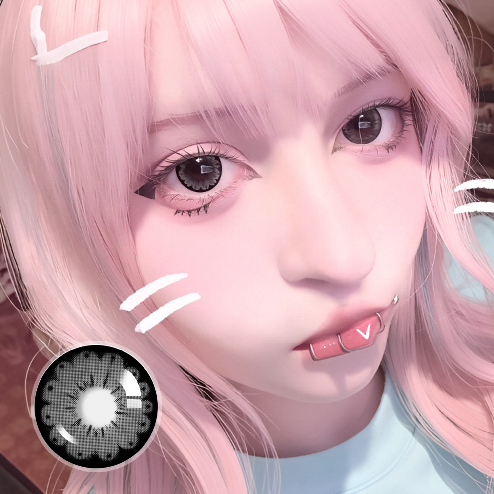xaoiiiiiiii X Wild Rose Contact Lenses