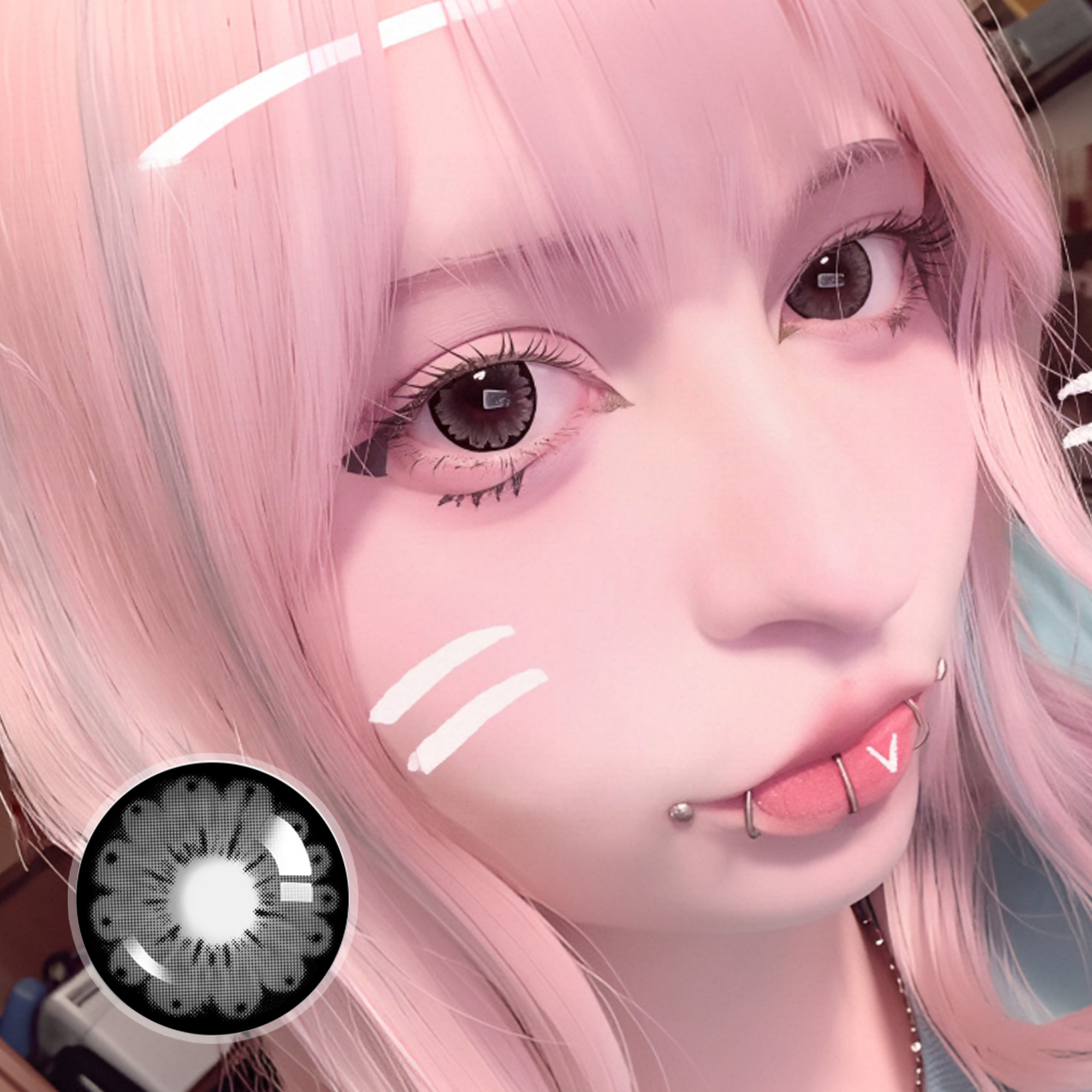 xaoiiiiiiii X Wild Rose Contact Lenses