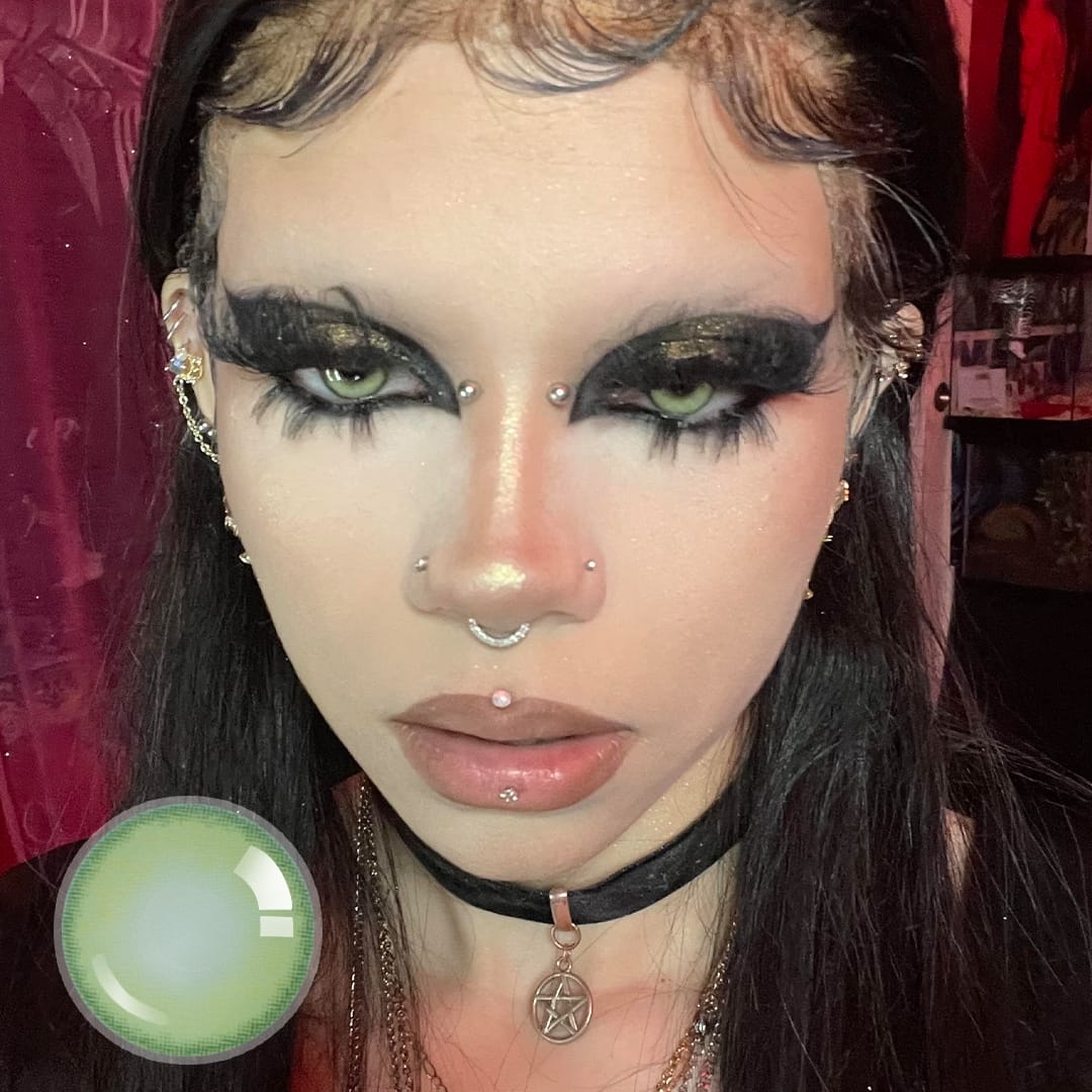 Green Illusion Contact Lenses