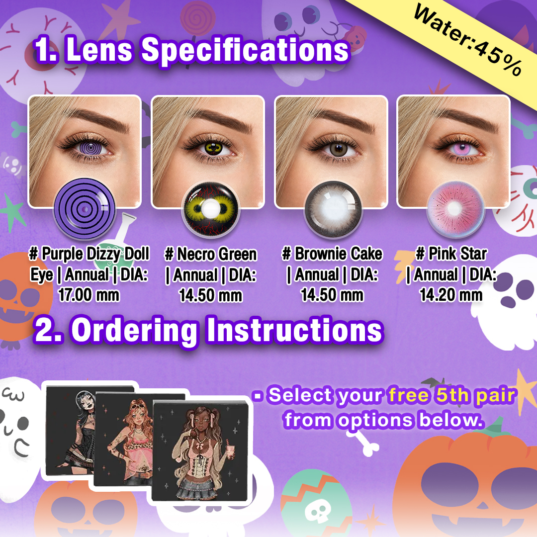 5 Pairs X Cute Clown Halloween Set | 17mm (Customized✨)