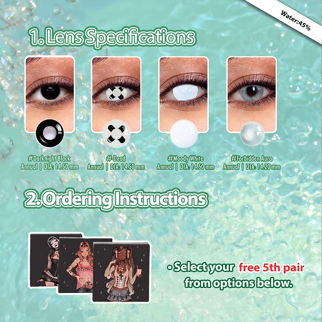 Summer Essential X 5 Pairs White Dolly Set 1 Year (Customized✨)