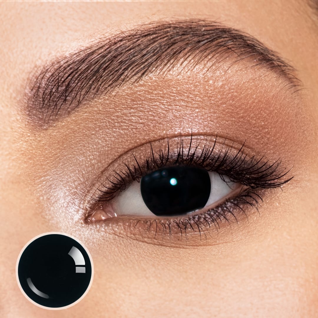 Blind Black Hole Contact Lenses