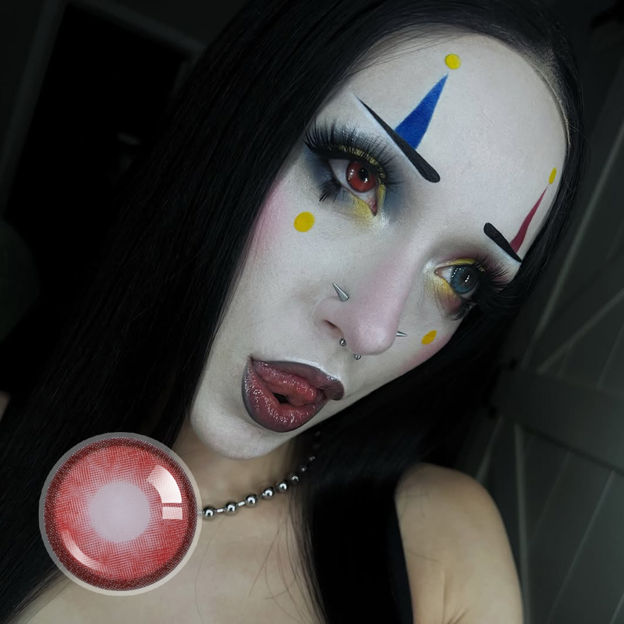 spookybabeex X Blood Moon | Cos | Red | 14mm | 1 Year