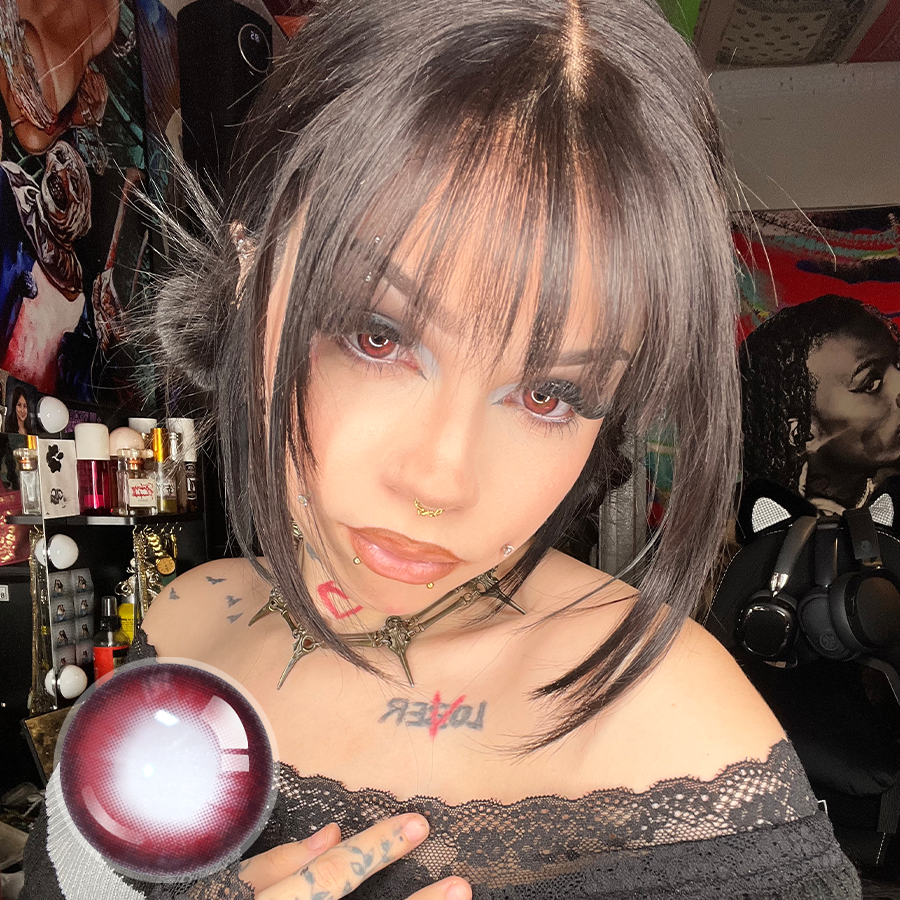 Nene's Spicy Red Contact Lenses