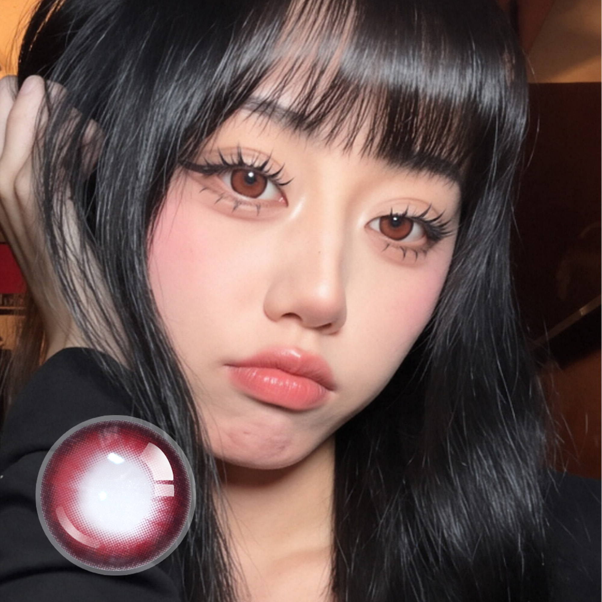 _lillyxiong X Spicy Red Contact Lenses