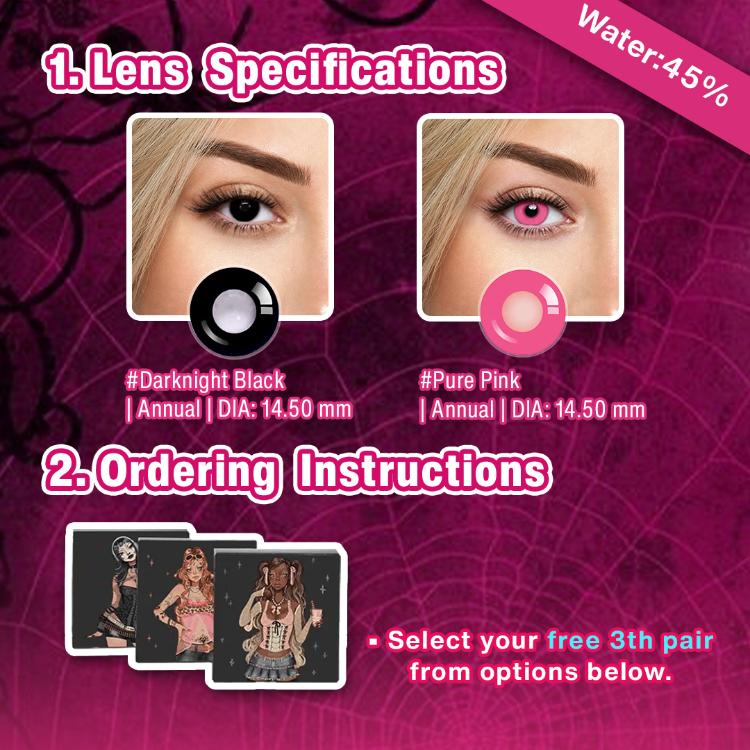 3 Pairs Pink Queen Set | Enlarge (Customized✨)