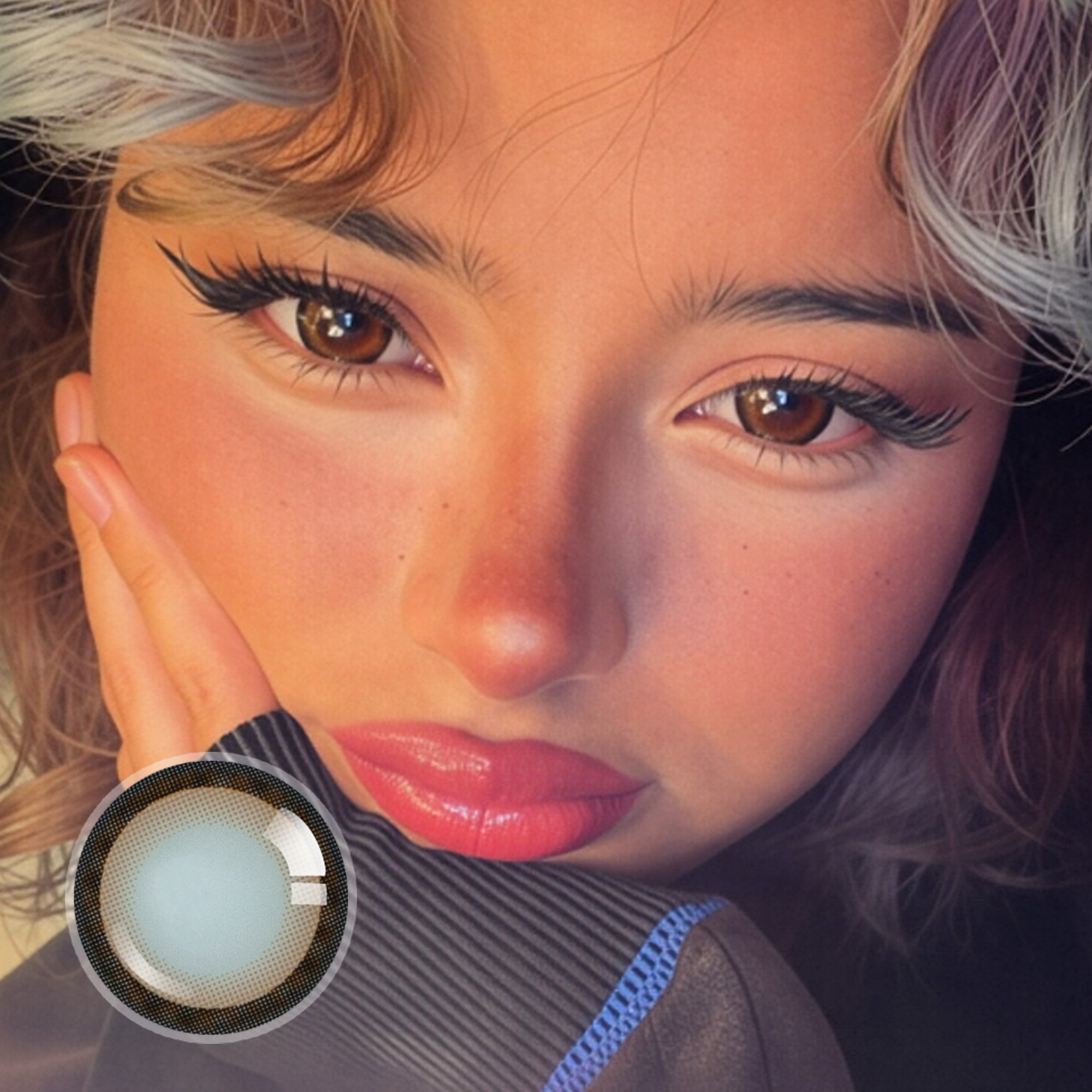 booskloos X Cocoa Charm Contact Lenses(12 months of use)