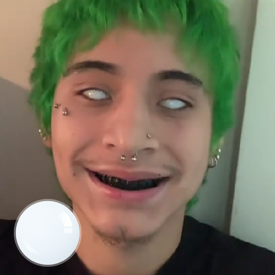 Xavier's Blind Moody White Contact Lenses