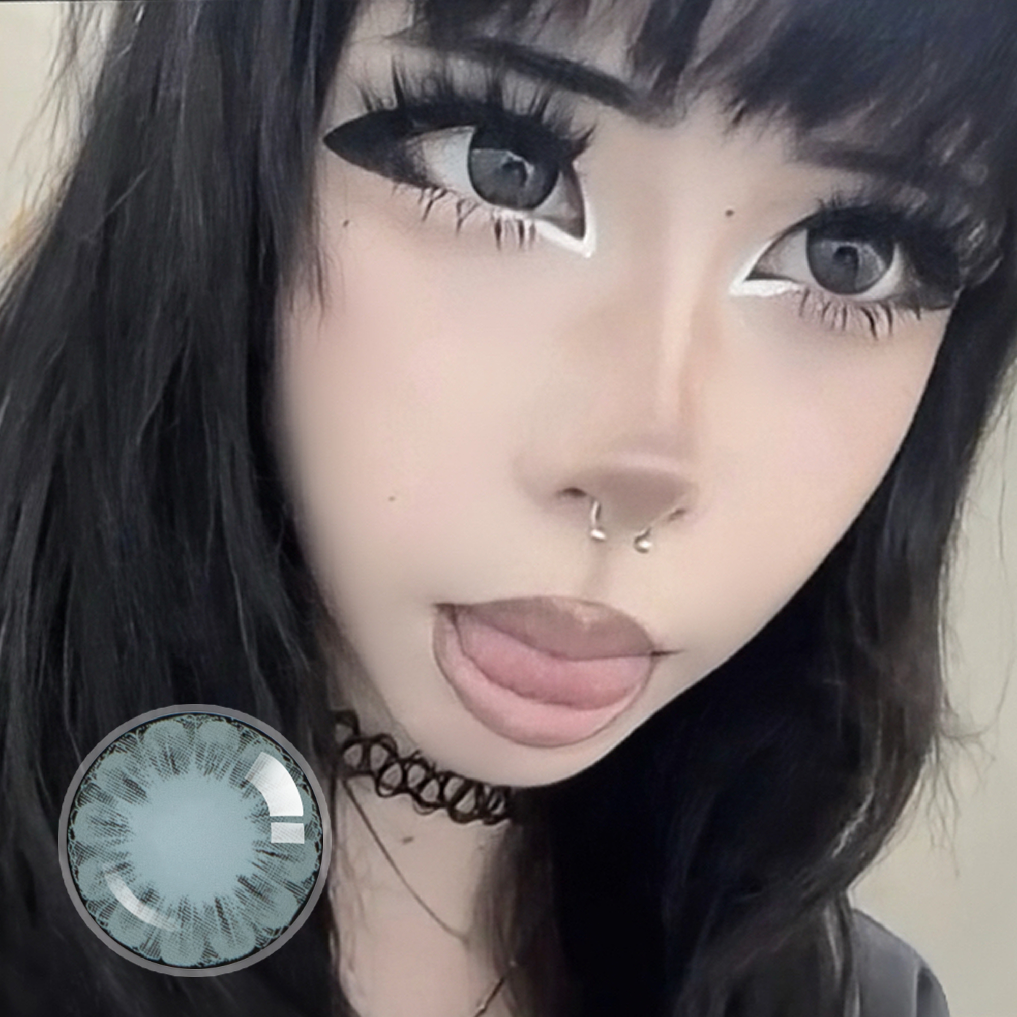 naivbunnii X Grey Dahlia | Enlarge | 14.5mm | 1 Year