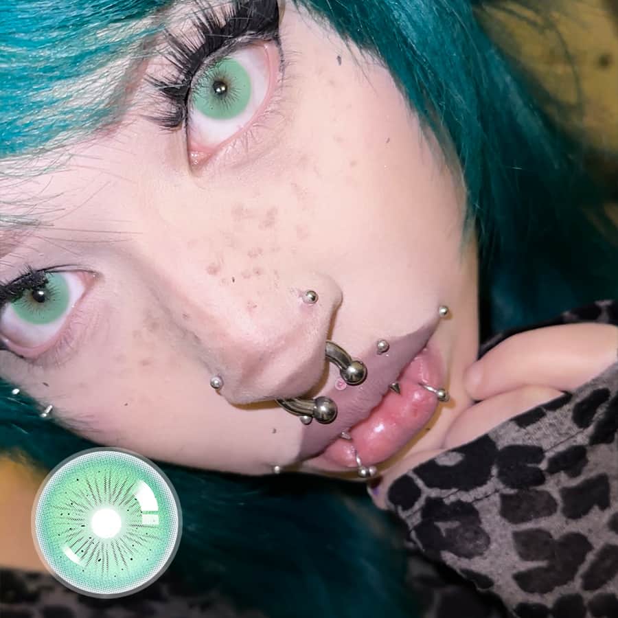 Minty Green Contact Lenses