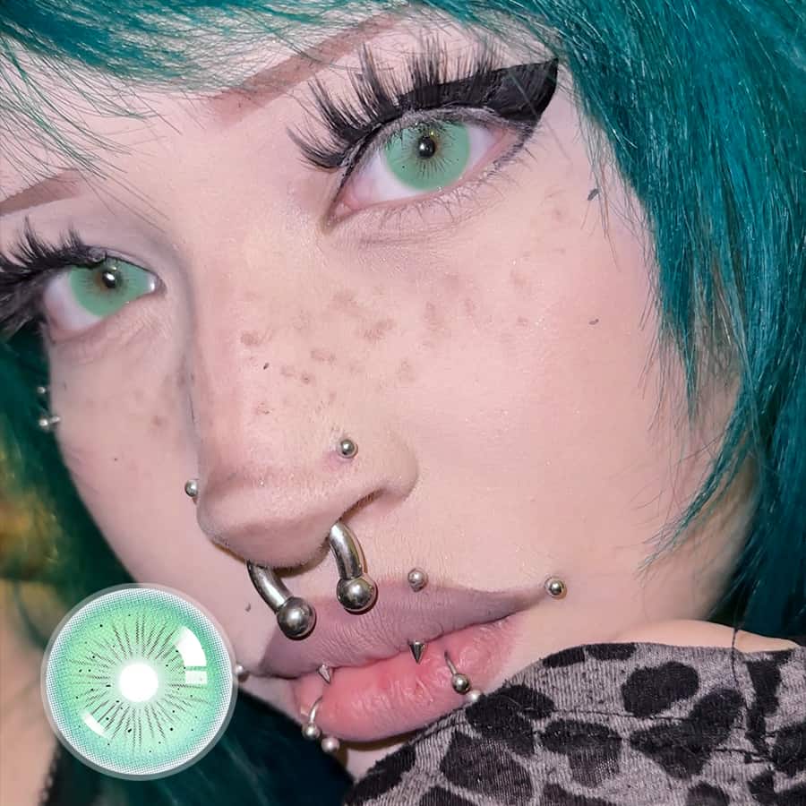 Minty Green Contact Lenses