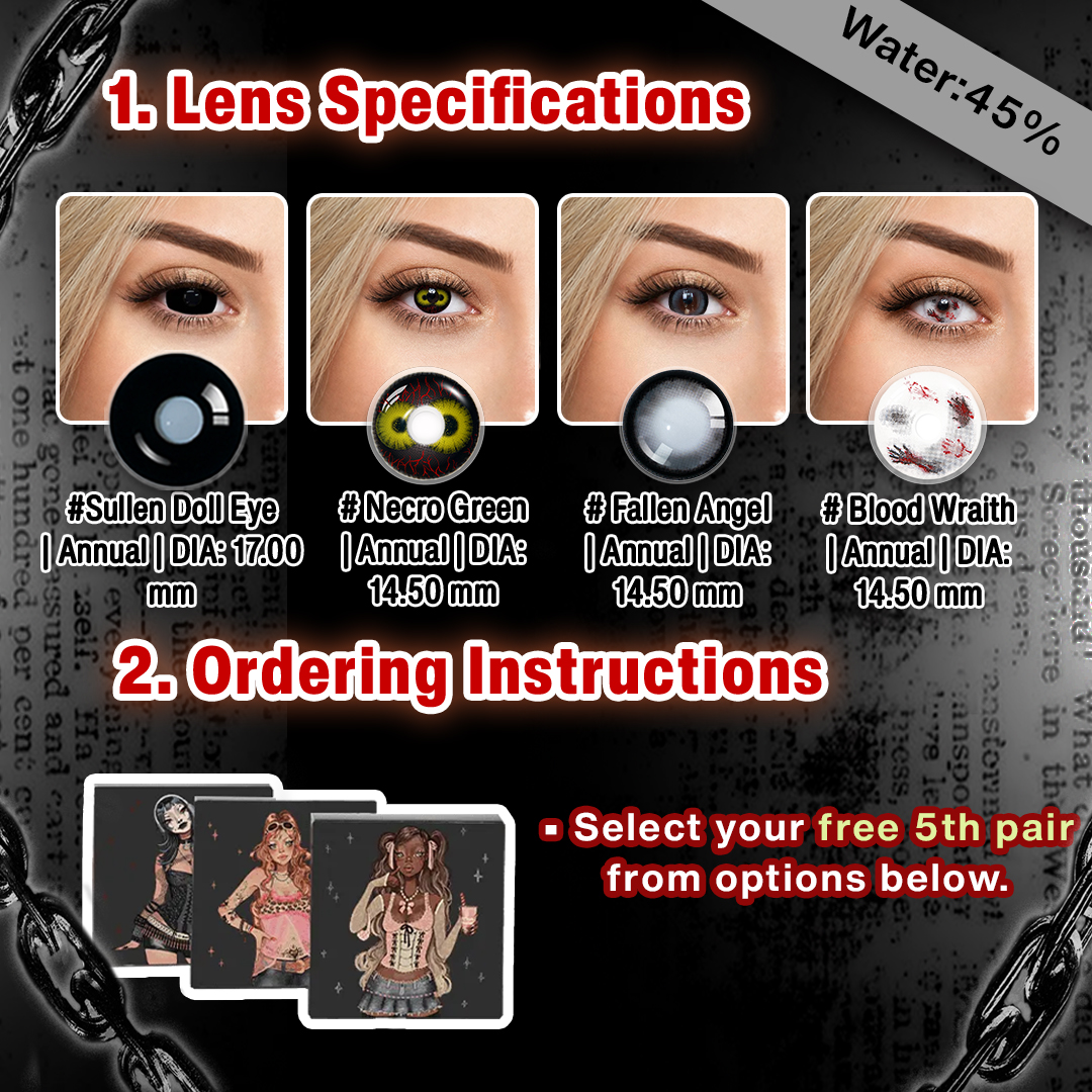 5 Pairs X Sad Clown Halloween Set | 17mm (Customized✨)