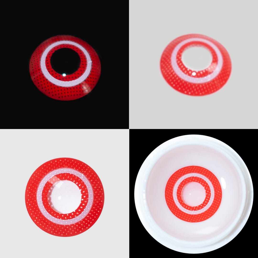 Goth Dizzy Red Contact Lenses