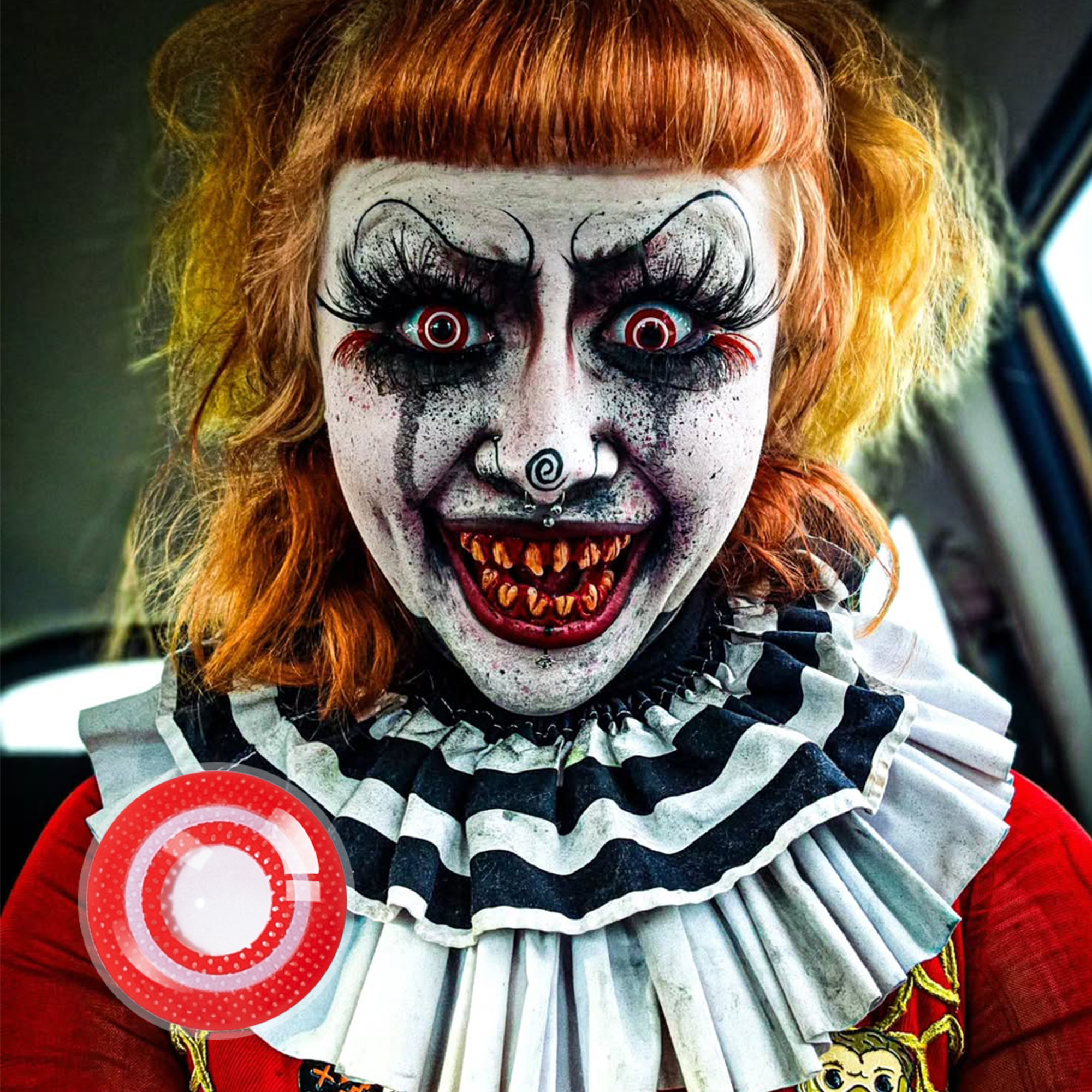 hatter_dccs X Goth Dizzy Red Contact Lenses