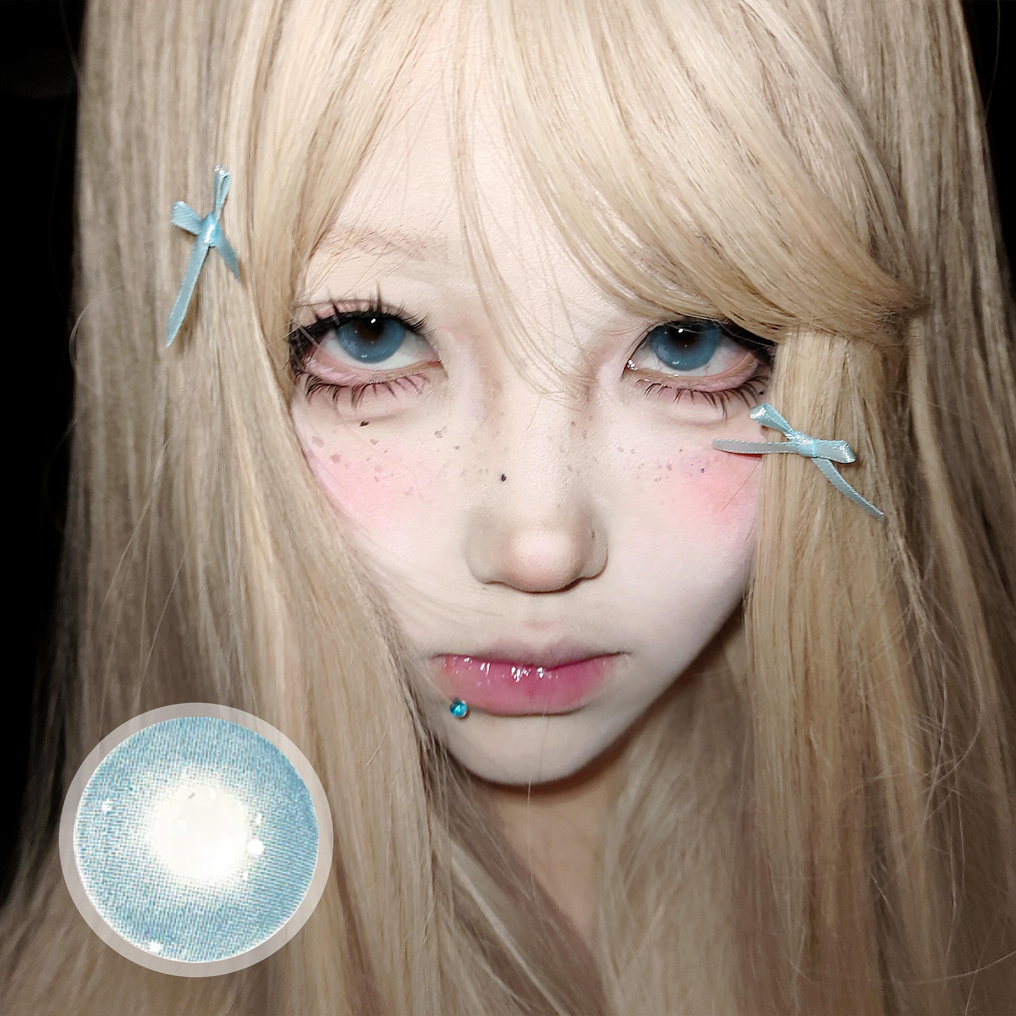 Aurora Blue Contact Lenses