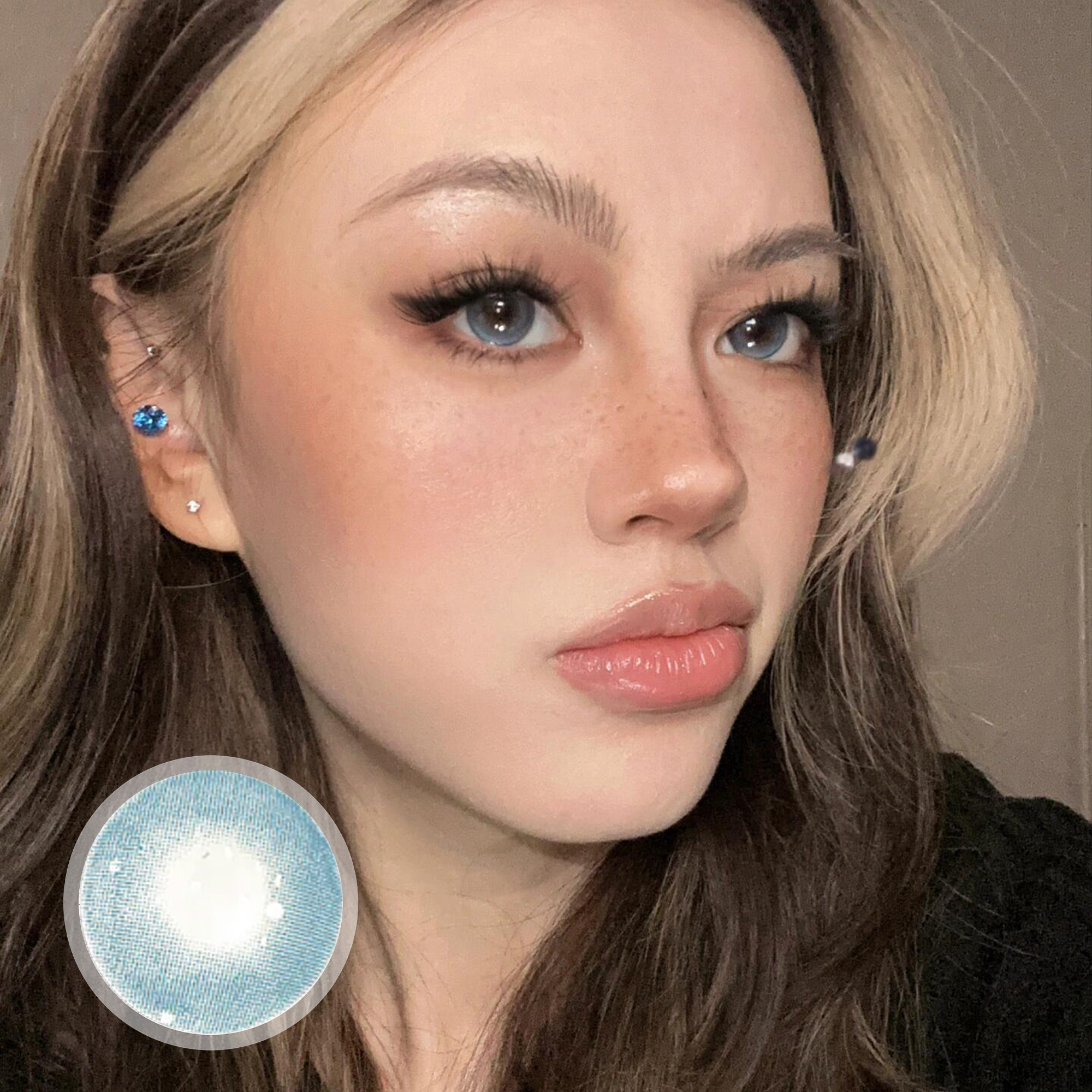Aurora Blue Contact Lenses