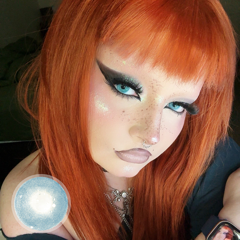 Muaxcoggin's Aurora Blue Contact Lenses