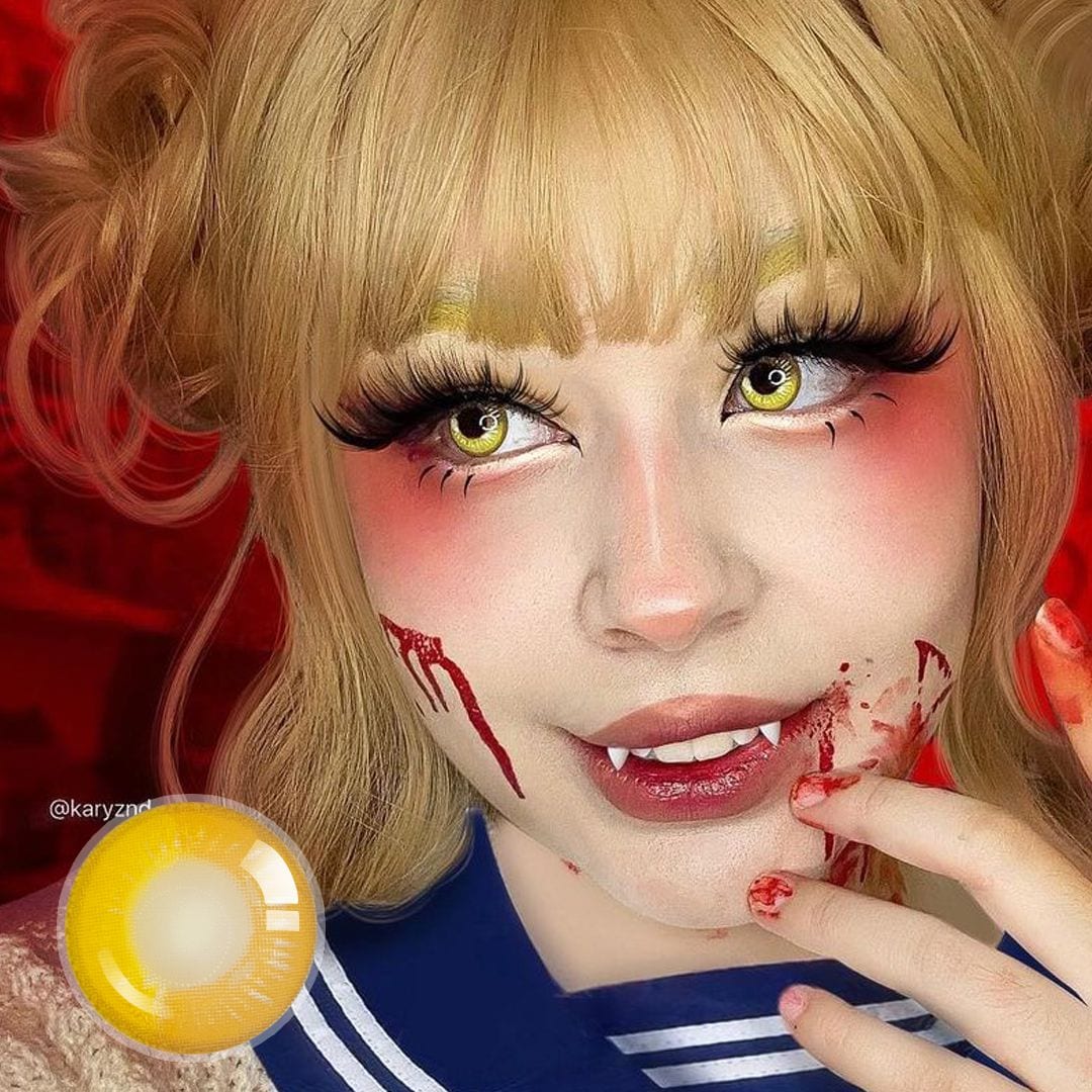 Sweety Anime Yellow Colored Contact Lenses