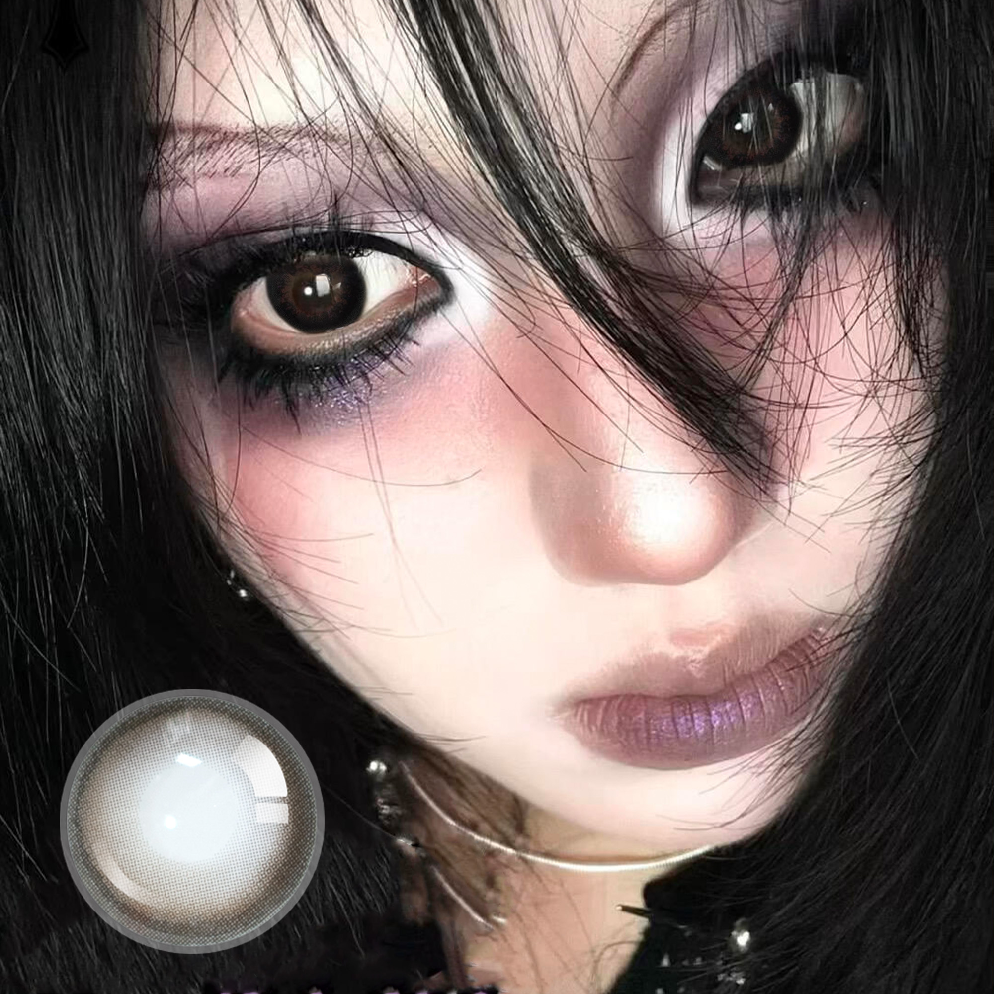 Muted Brown Contact Lenses