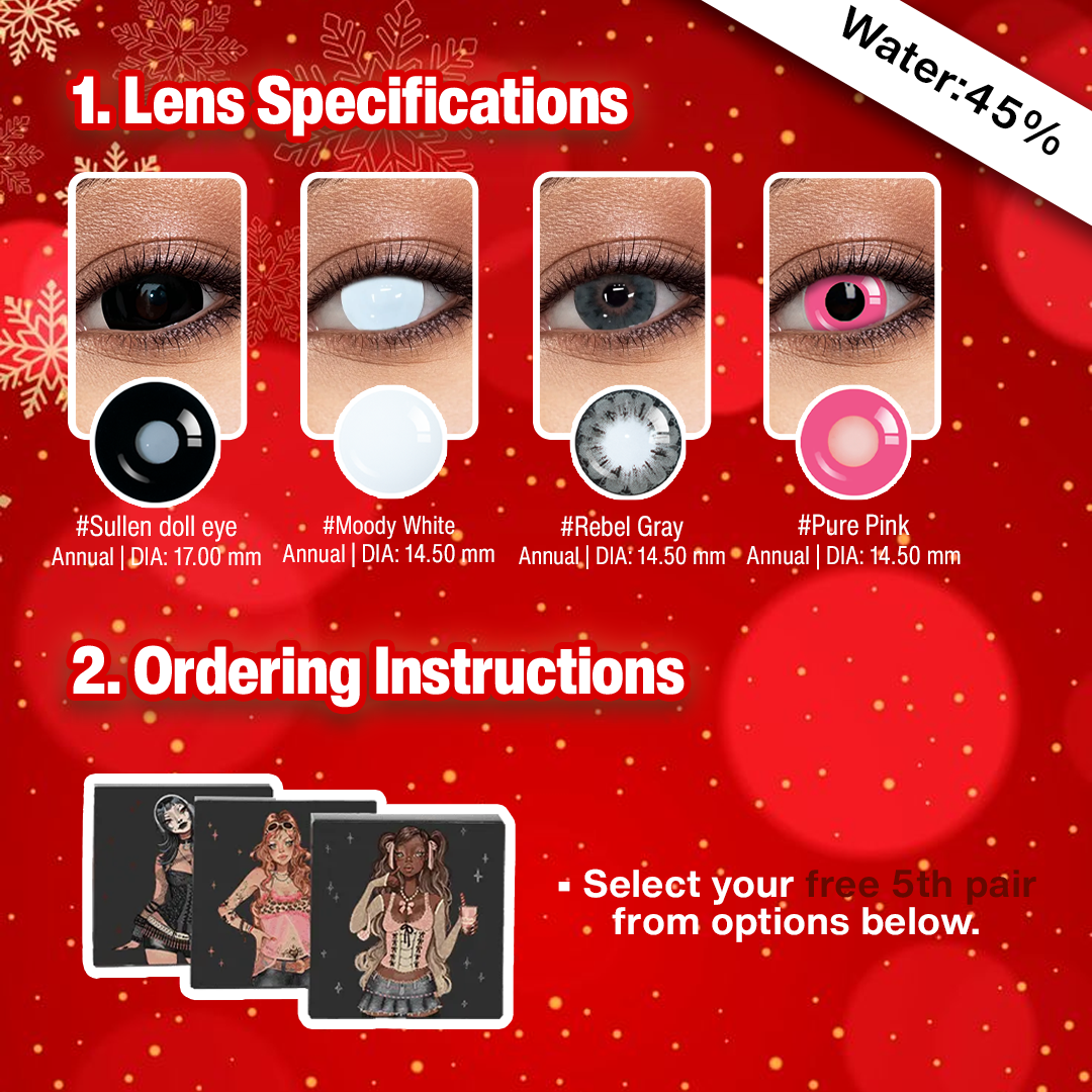 5 Pairs X Christmas Enlarge Set | Bigger |17mm (Customized✨)