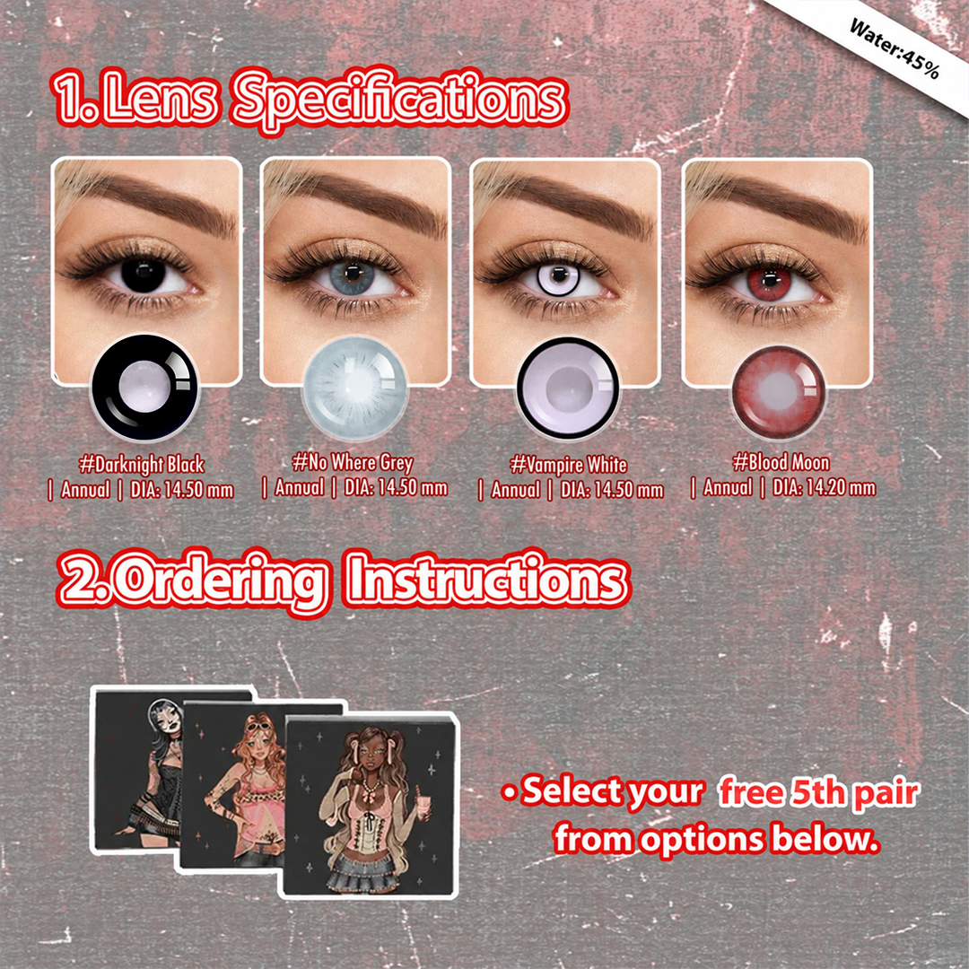 5 Pairs Doll Eye Set | Black | Enlarge (Customized✨)